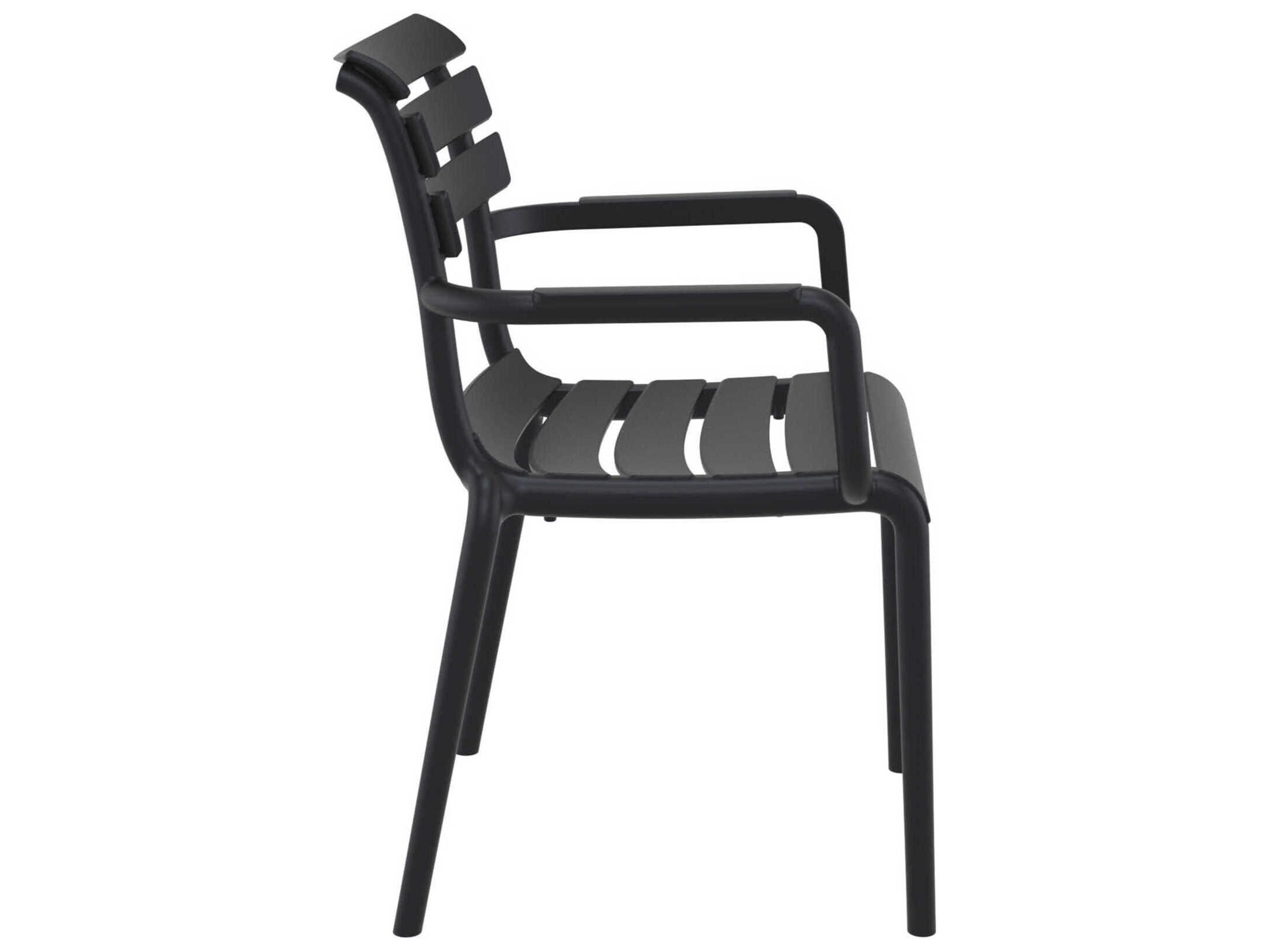 Compamia Paris Black Polypropylene Dining Chair