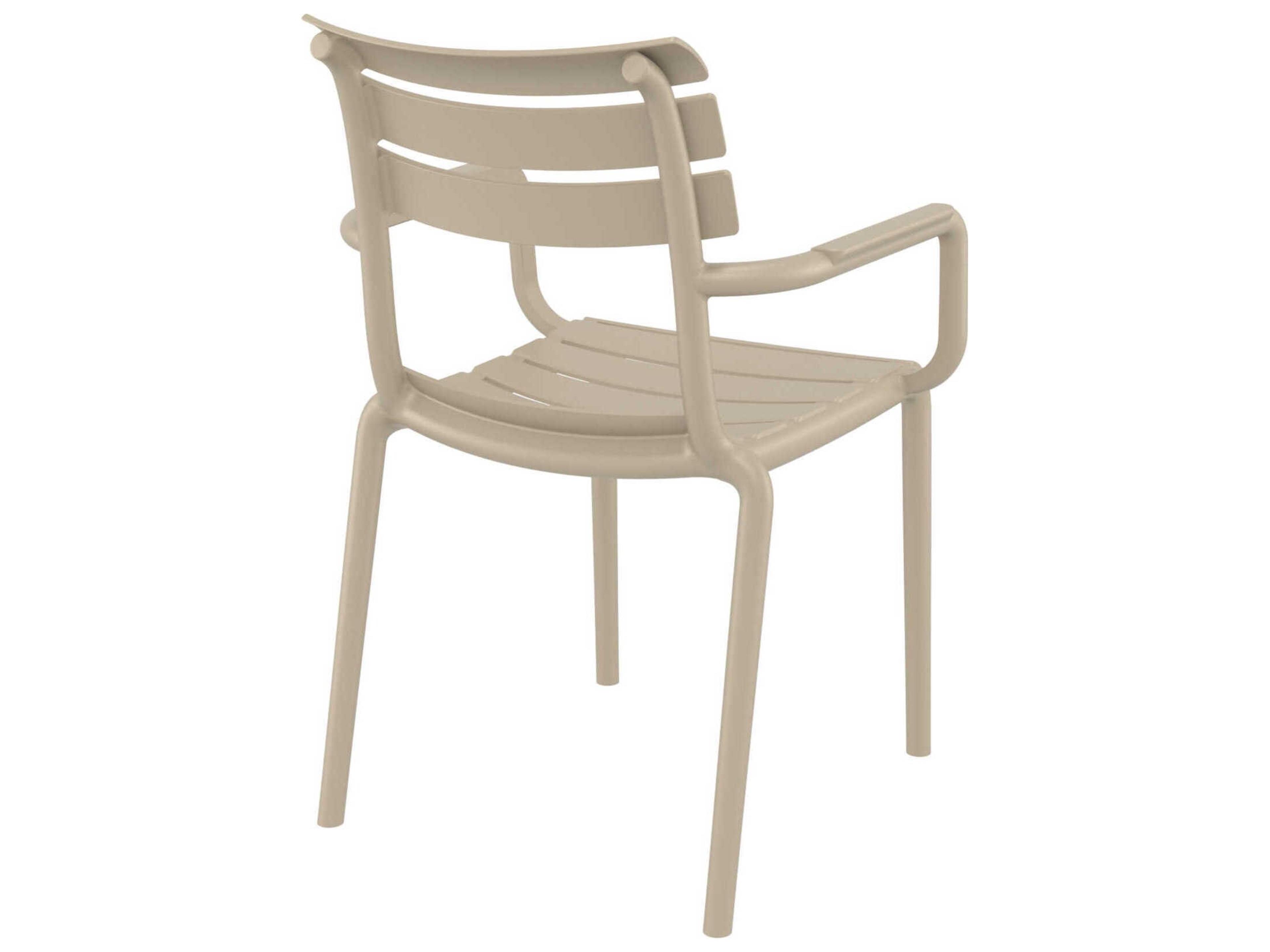 Compamia Paris Taupe Polypropylene Dining Chair