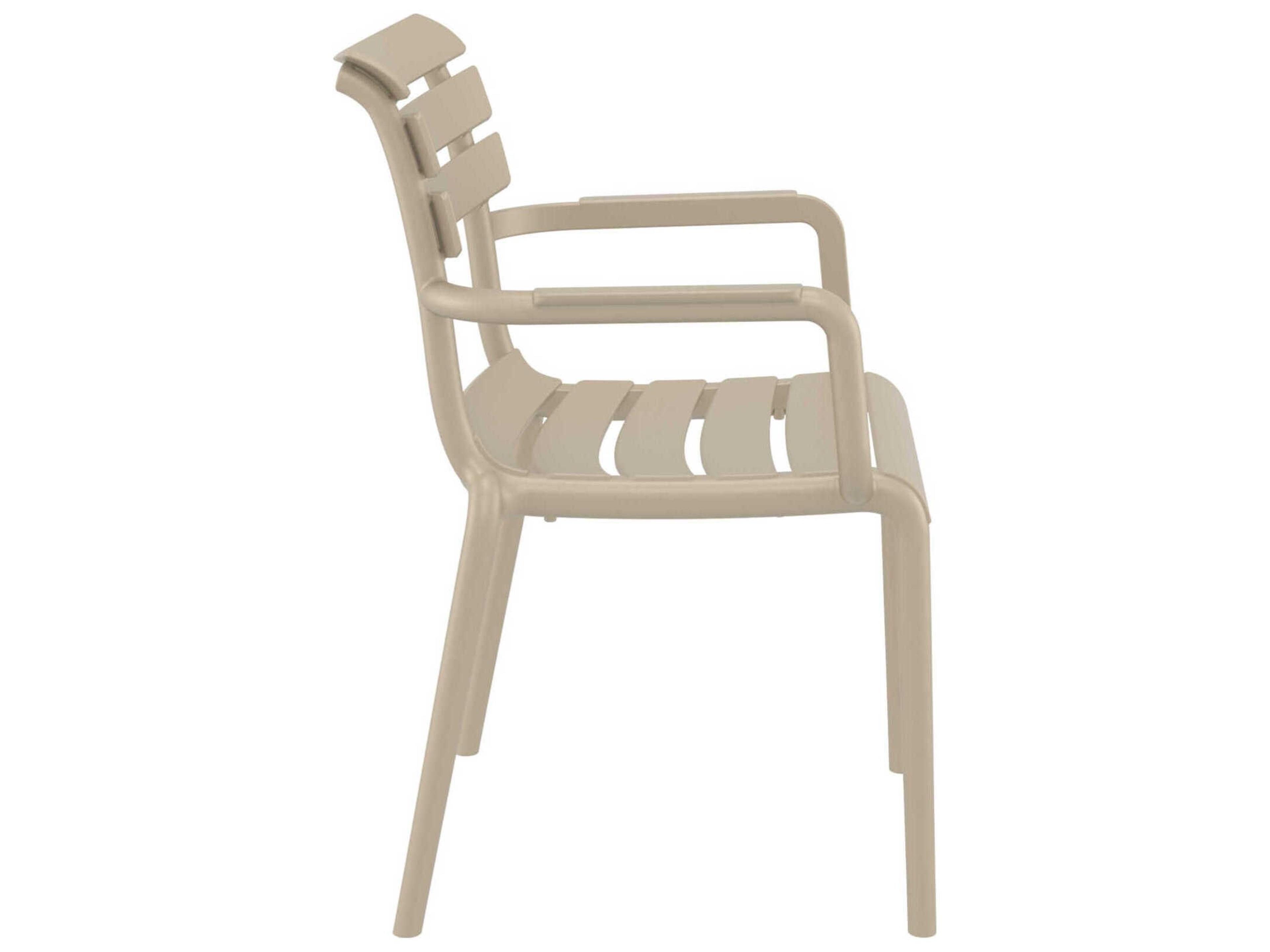 Compamia Paris Taupe Polypropylene Dining Chair