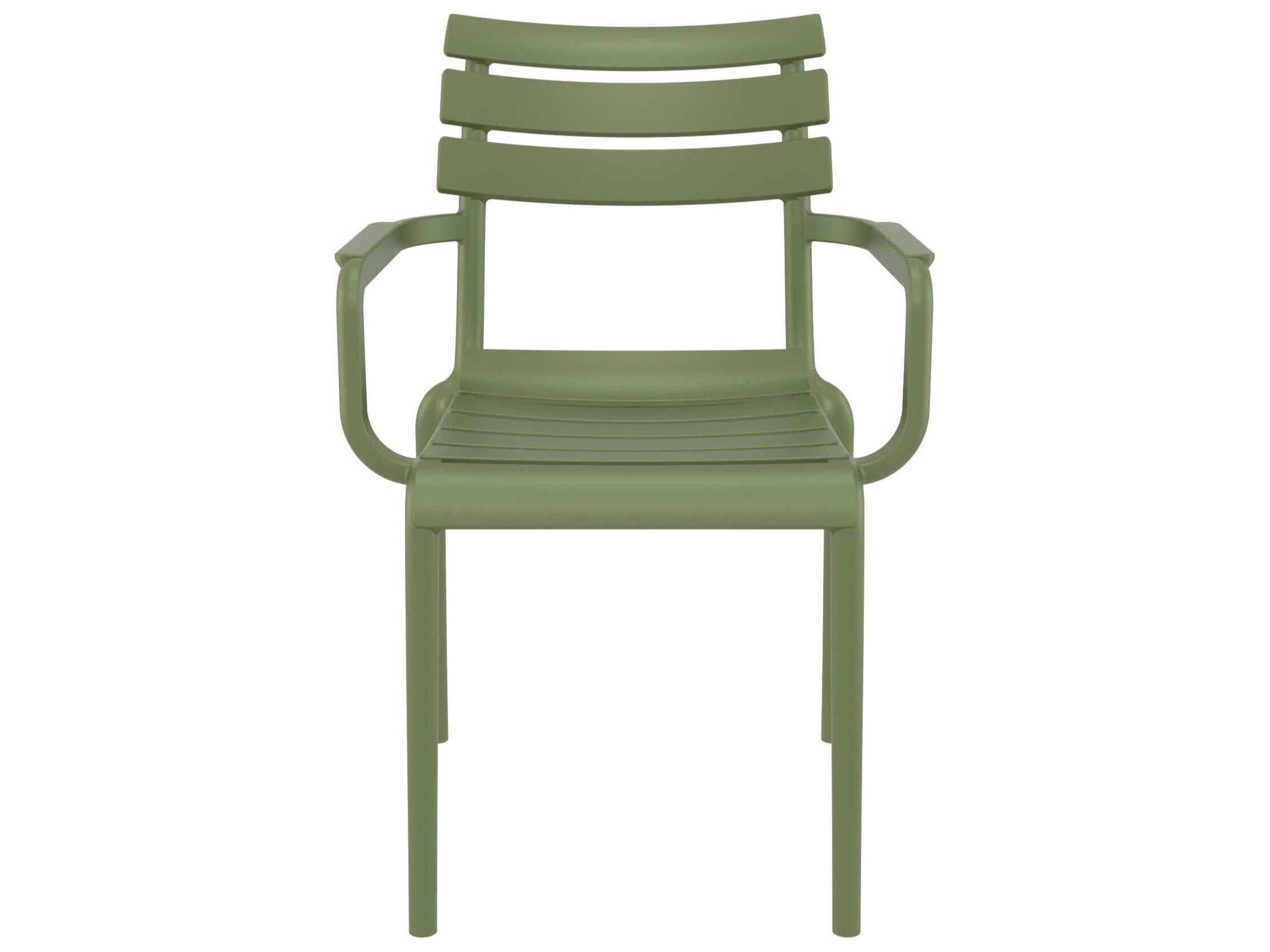 Compamia Paris Olive Green Polypropylene Dining Chair