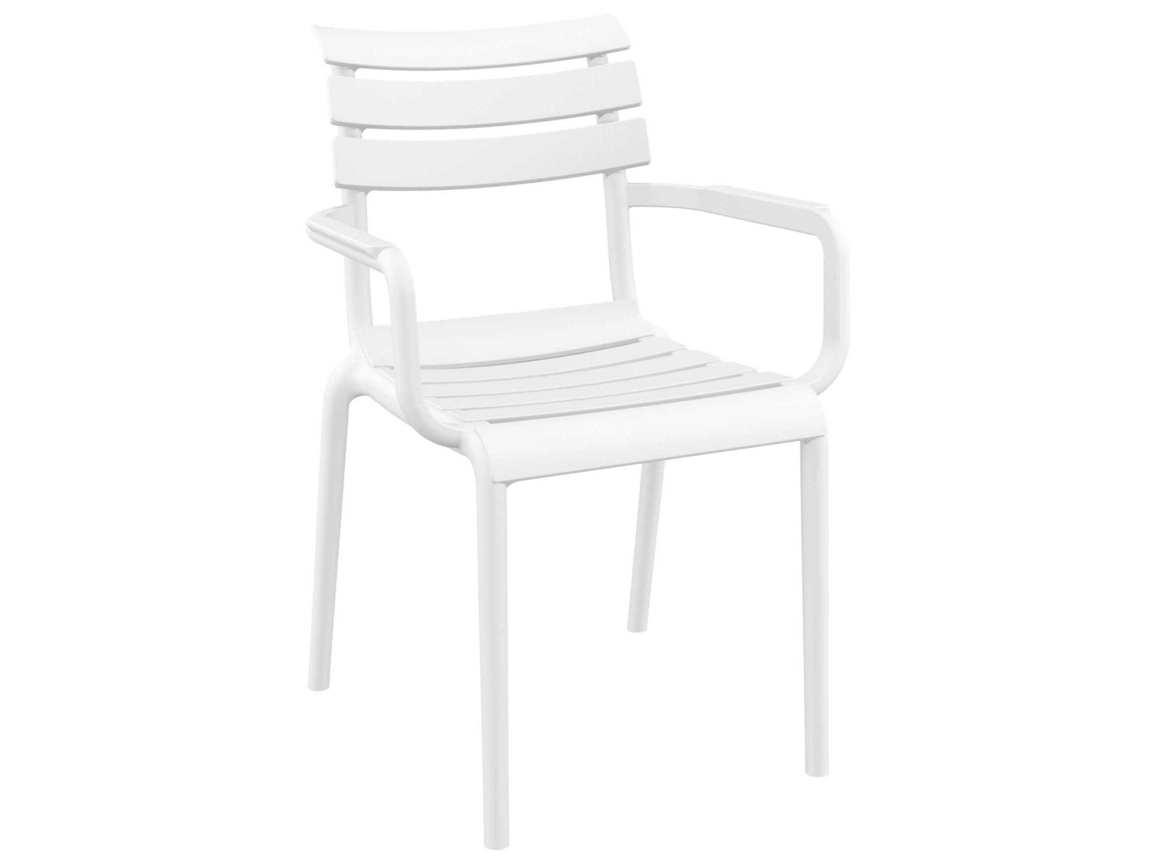 Paris White Polypropylene Dining Chair