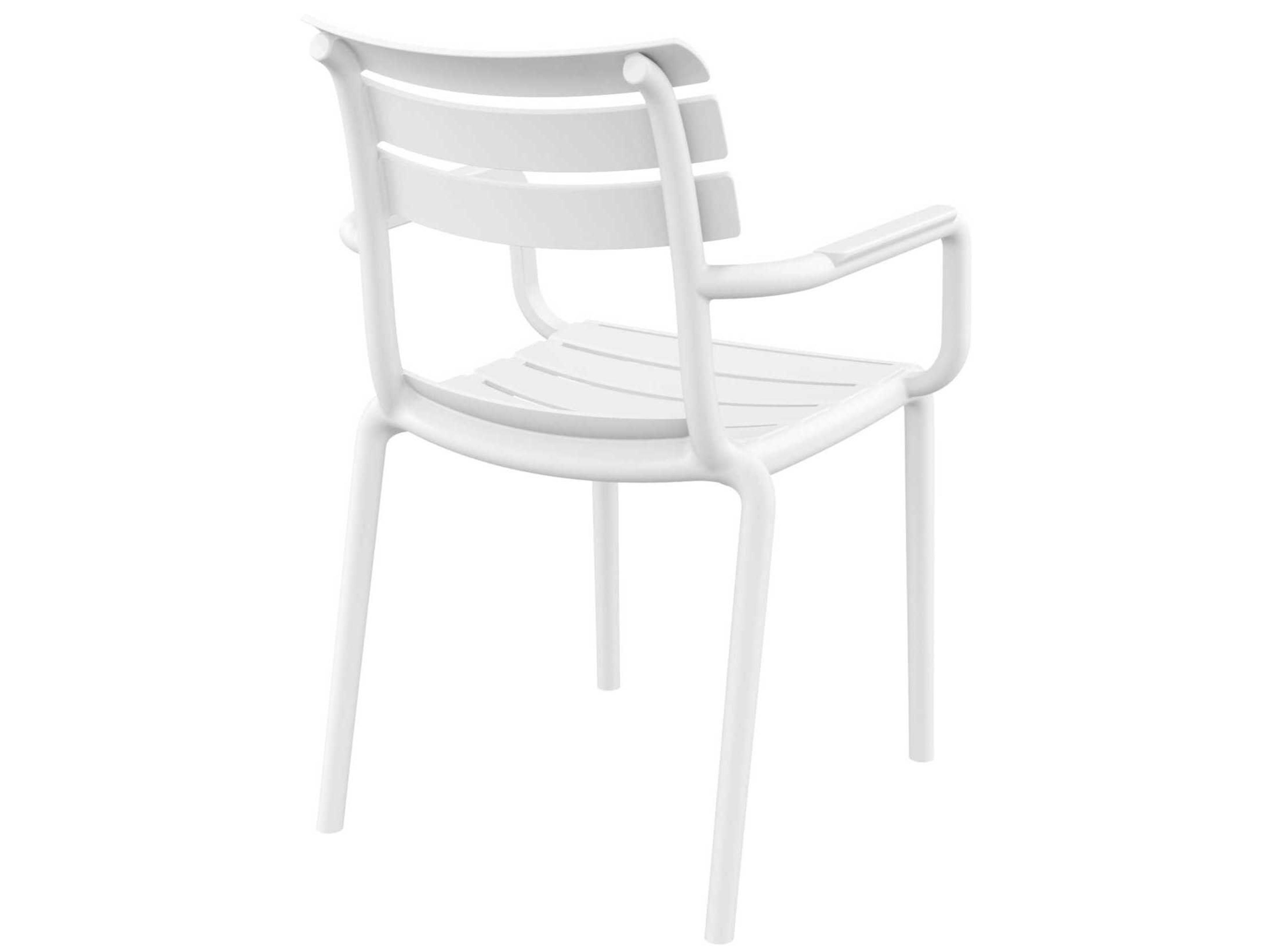 Compamia Paris White Polypropylene Dining Chair