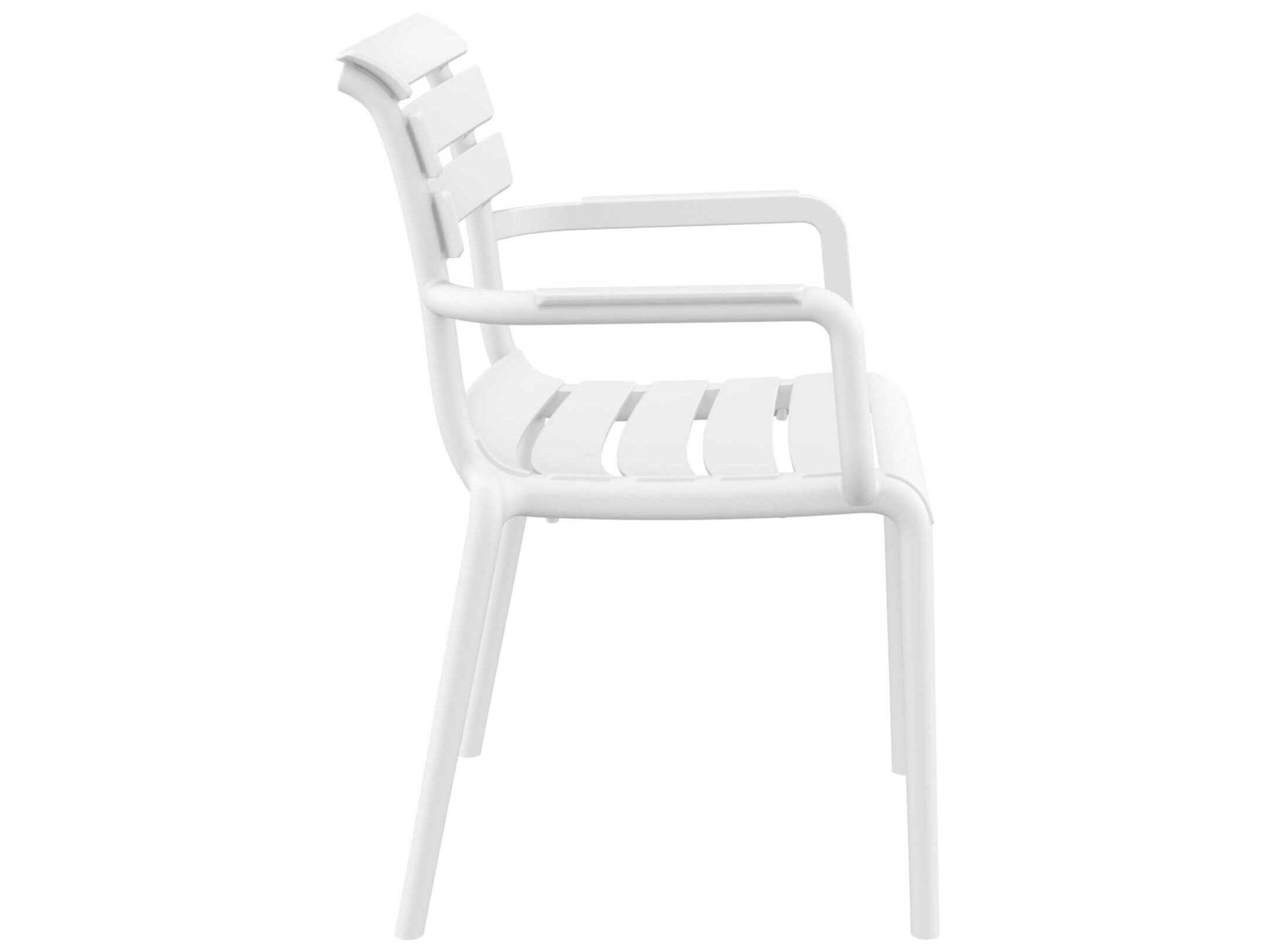 Compamia Paris White Polypropylene Dining Chair