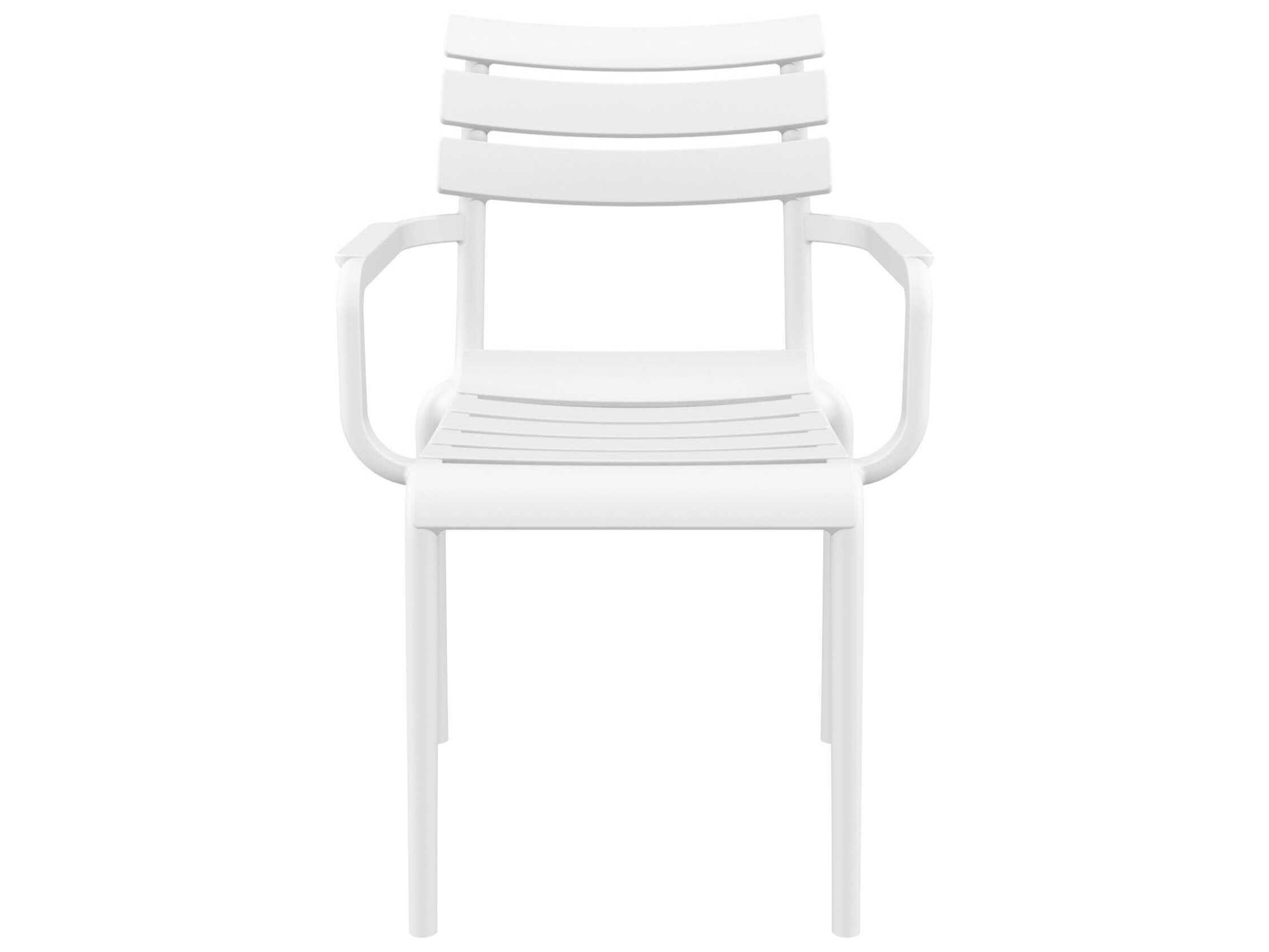 Compamia Paris White Polypropylene Dining Chair