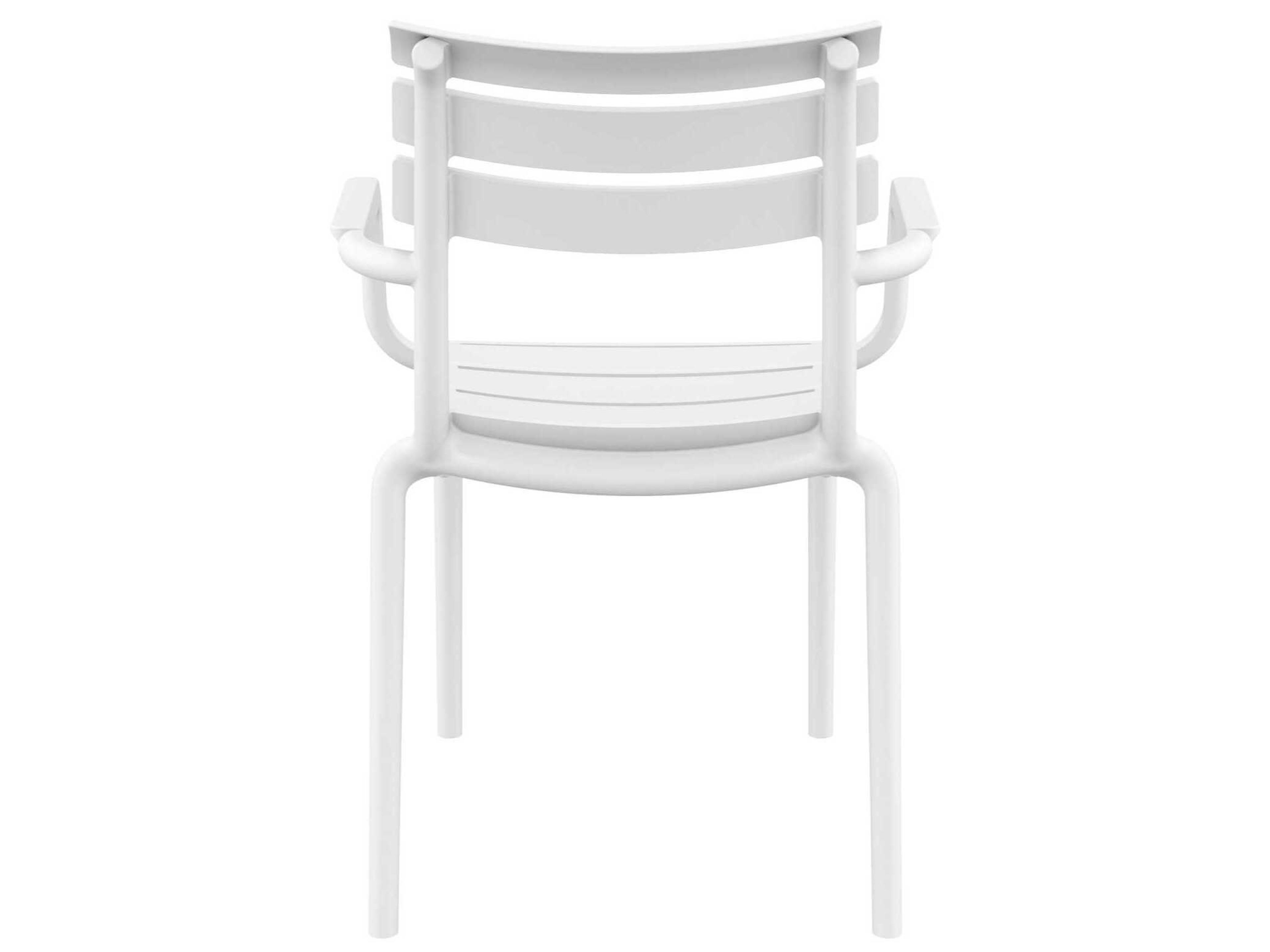 Compamia Paris White Polypropylene Dining Chair