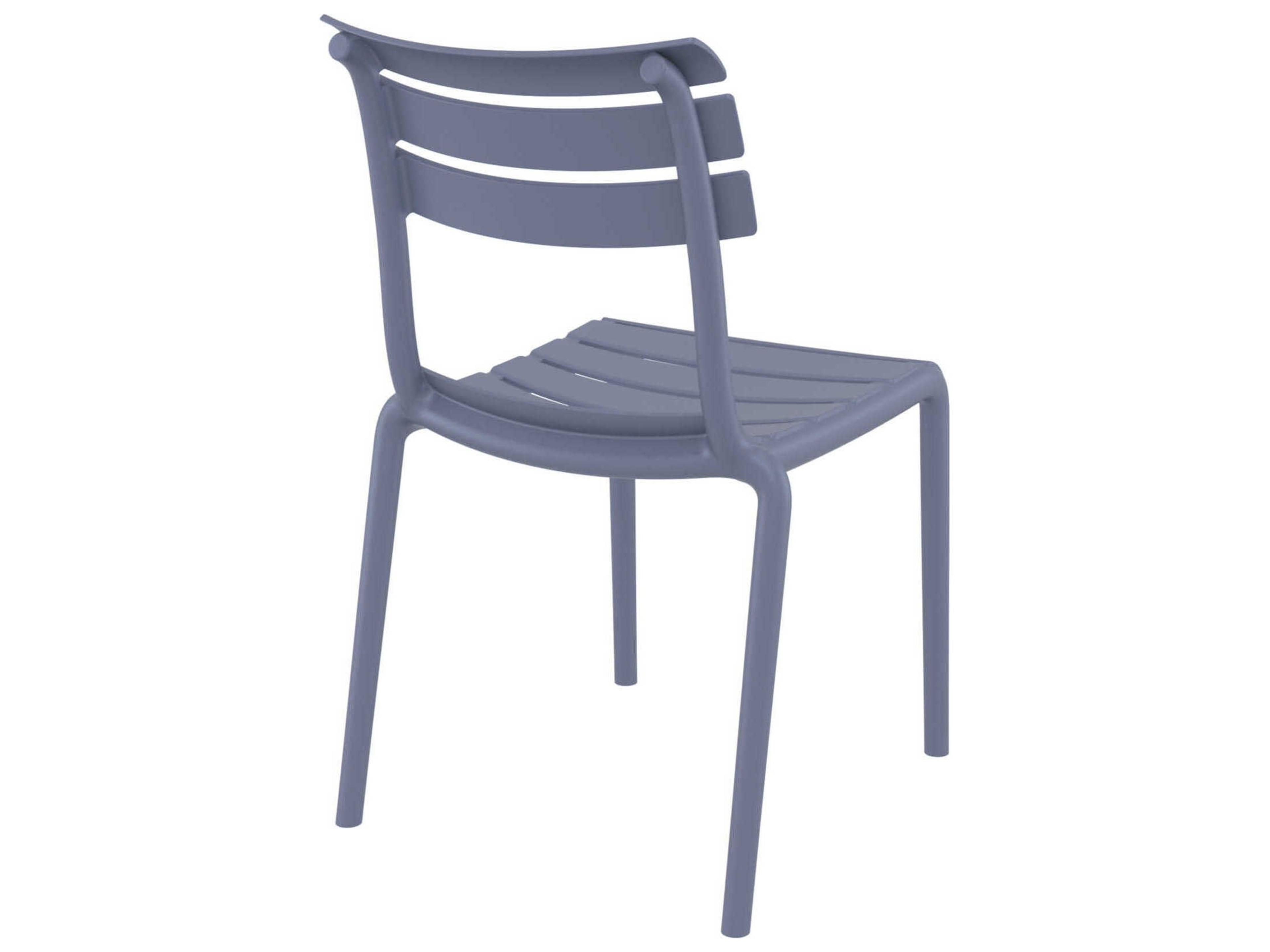 Compamia Helen Dark Gray Polypropylene Dining Chair