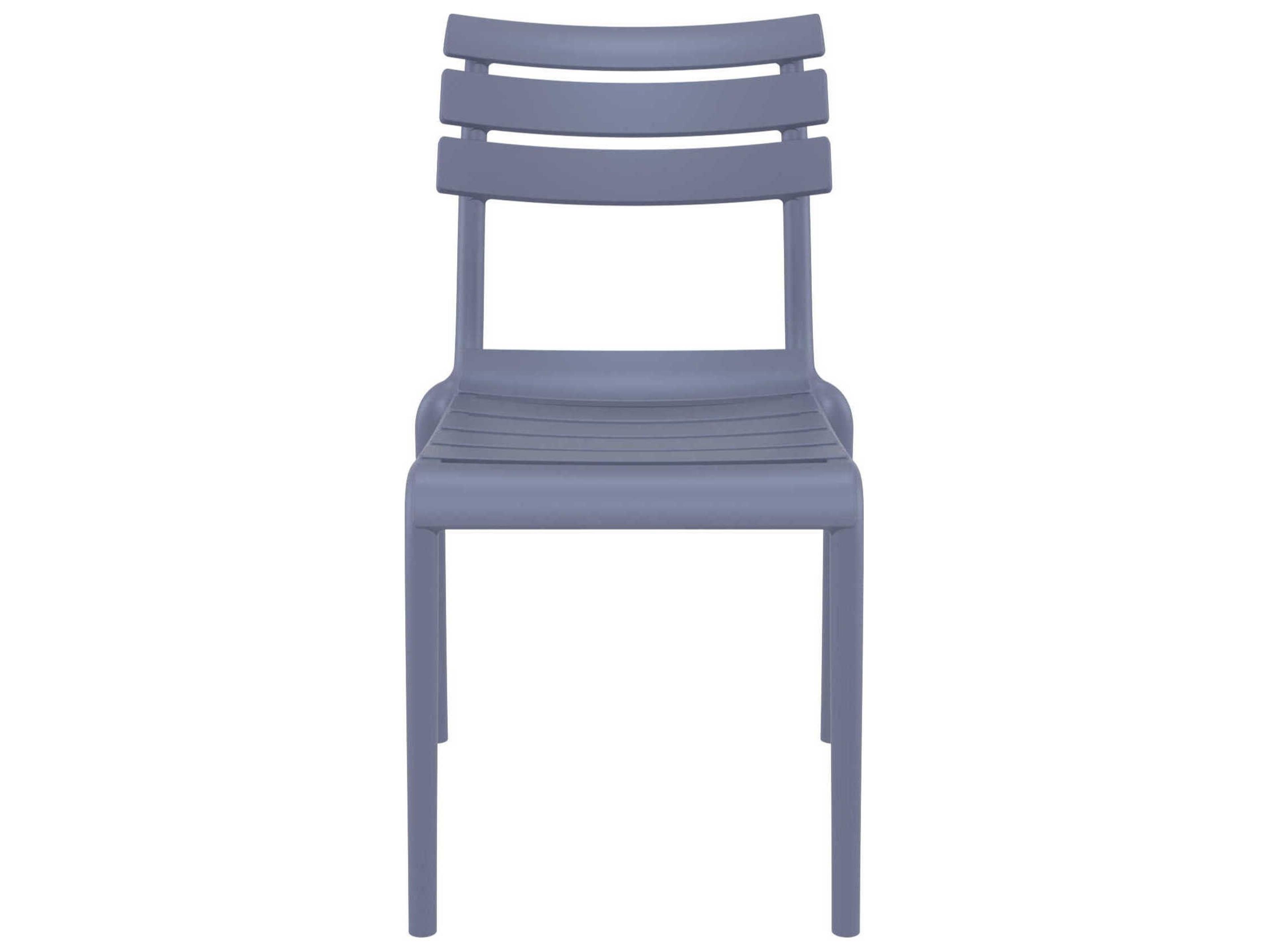 Compamia Helen Dark Gray Polypropylene Dining Chair