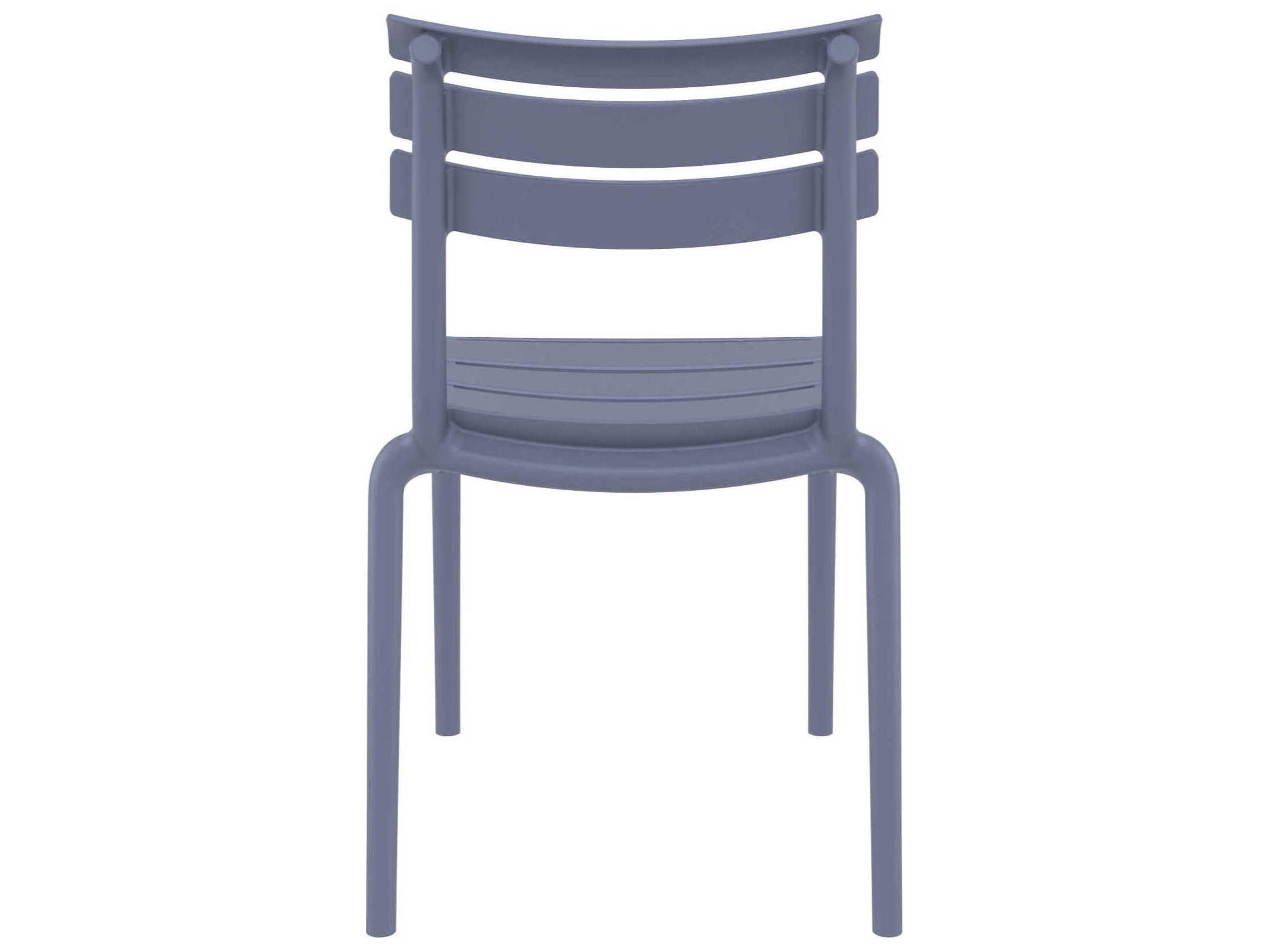 Compamia Helen Dark Gray Polypropylene Dining Chair