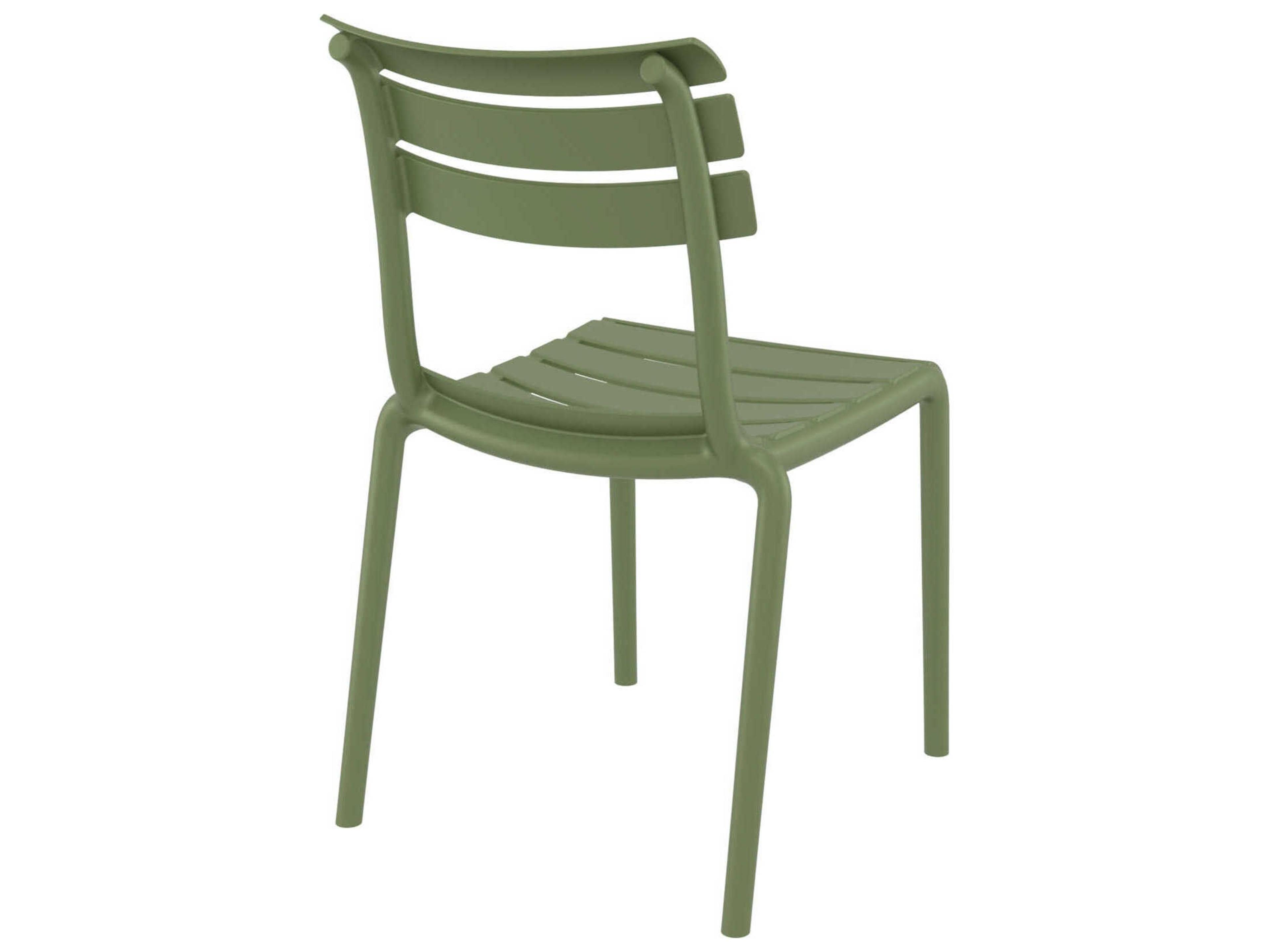 Compamia Helen Olive Green Polypropylene Dining Chair