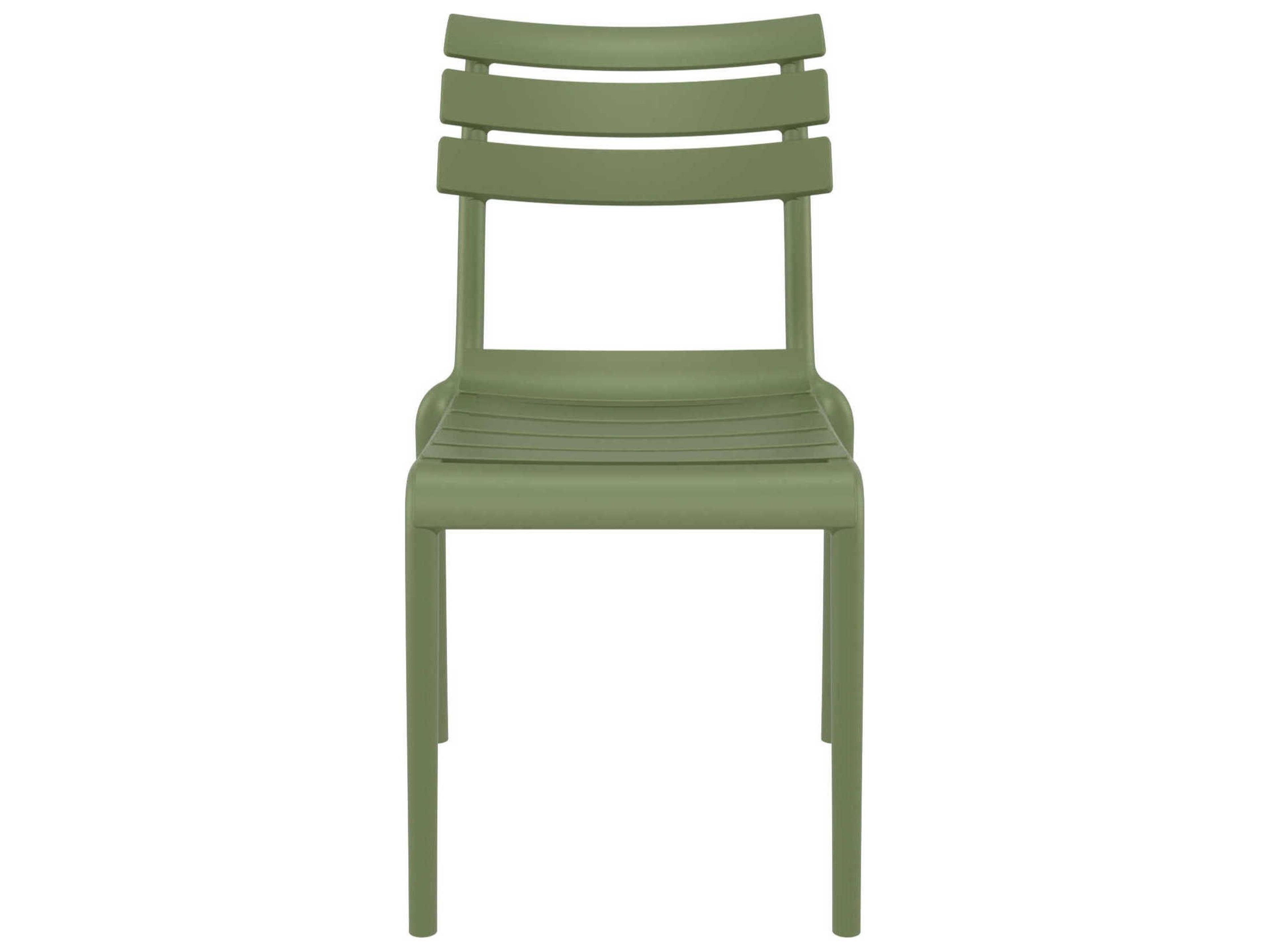 Compamia Helen Olive Green Polypropylene Dining Chair