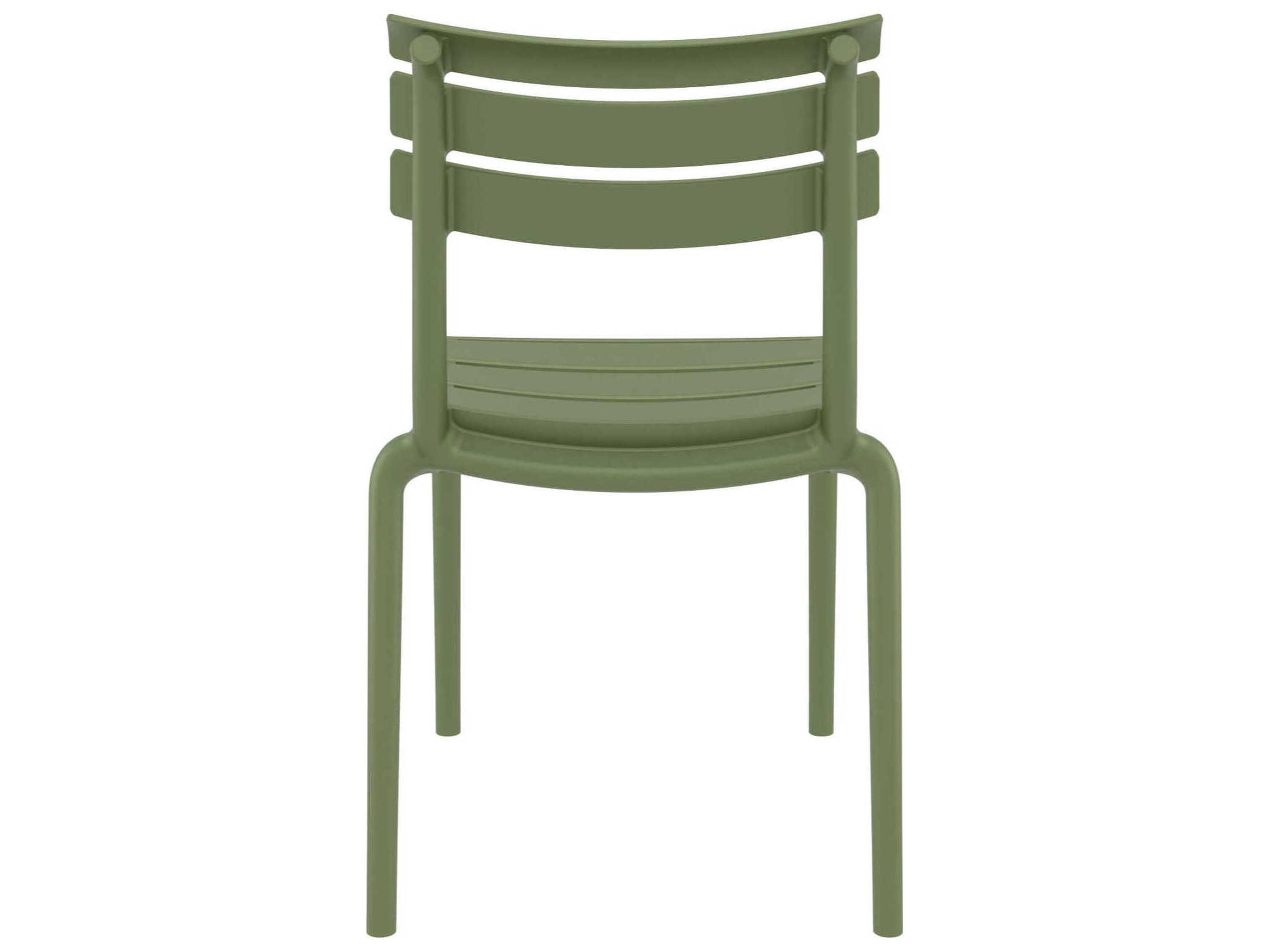 Compamia Helen Olive Green Polypropylene Dining Chair