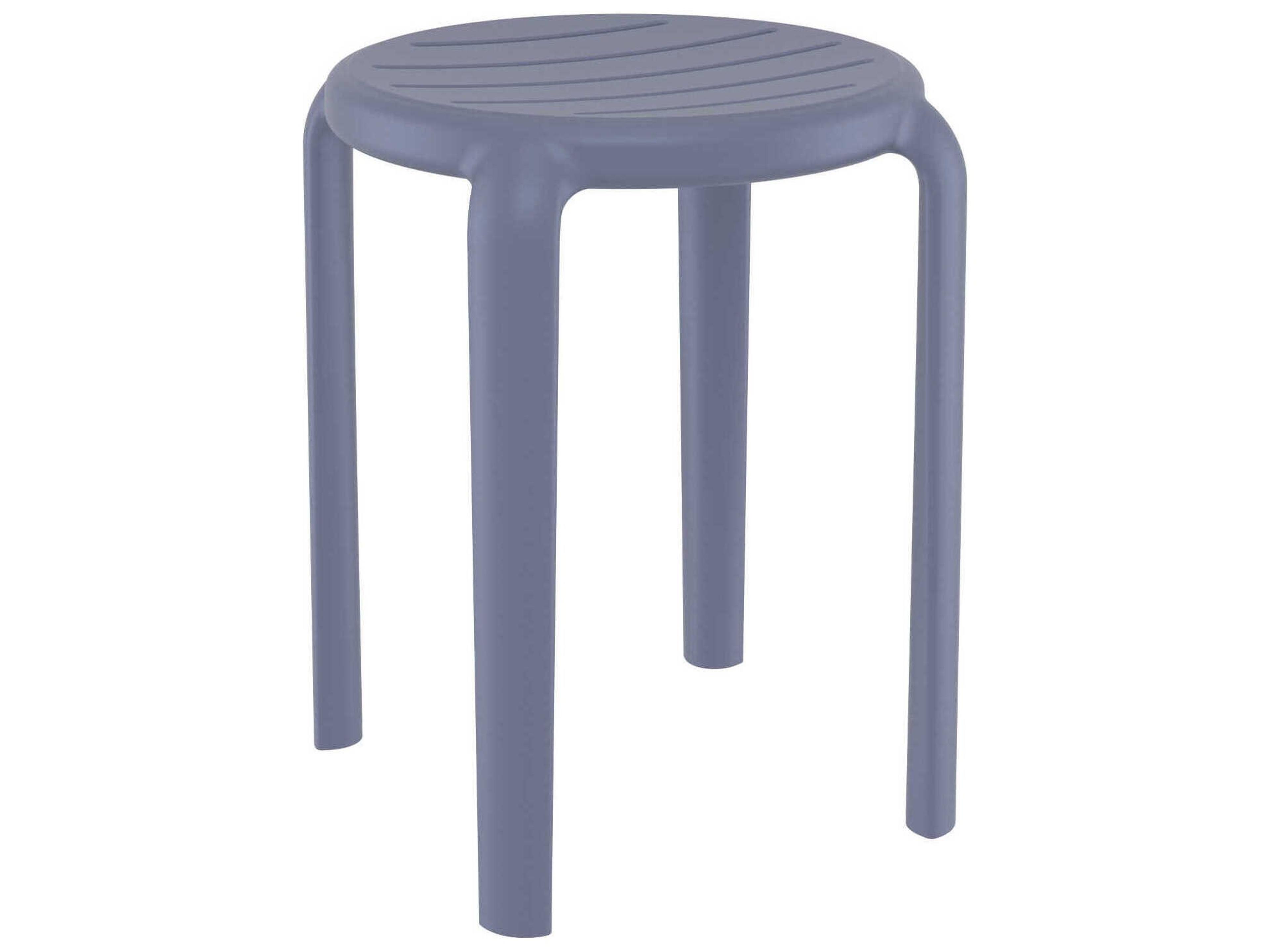 Tom Dark Gray Polypropylene Dining Chair