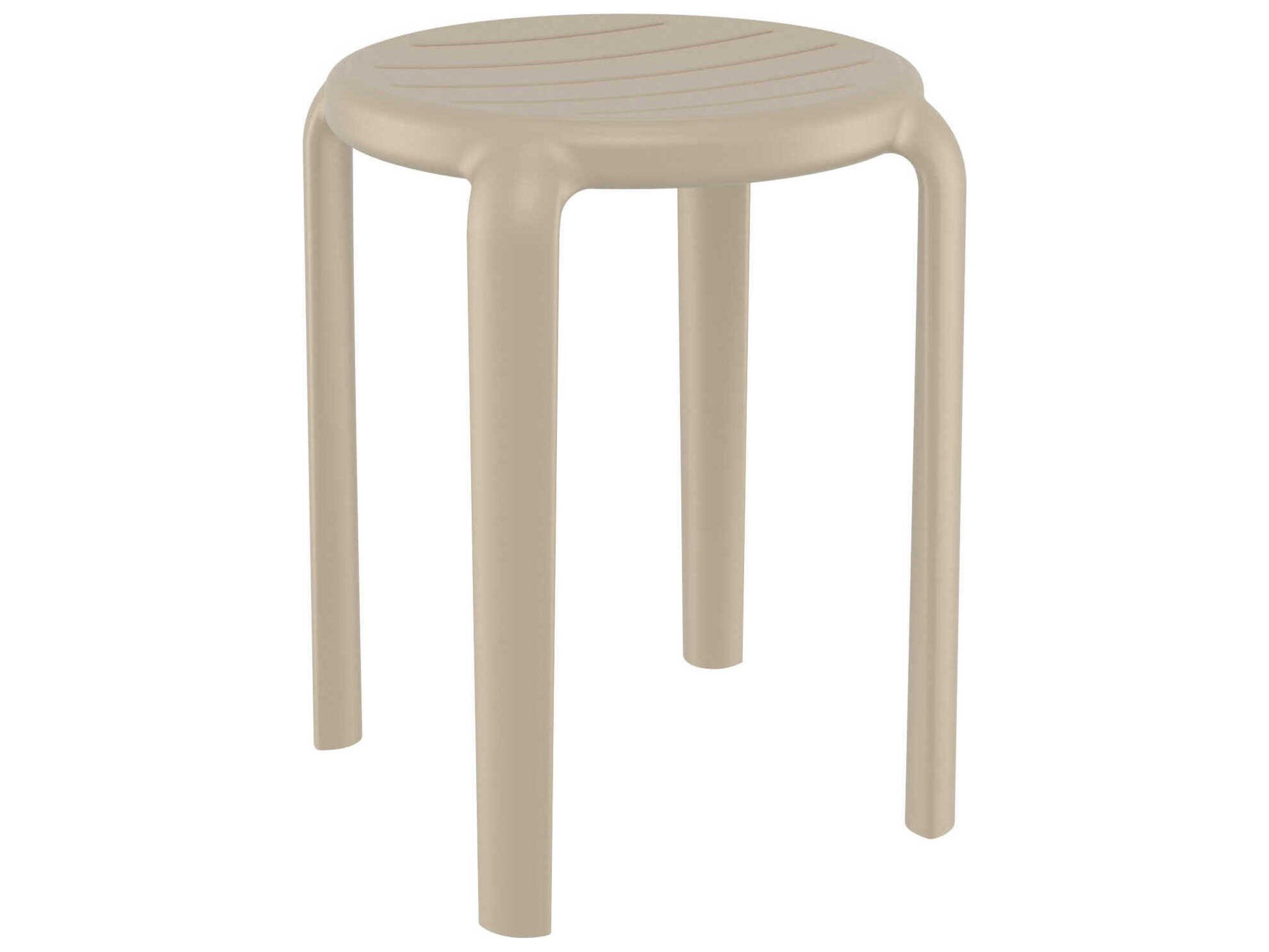 Tom Taupe Polypropylene Dining Chair