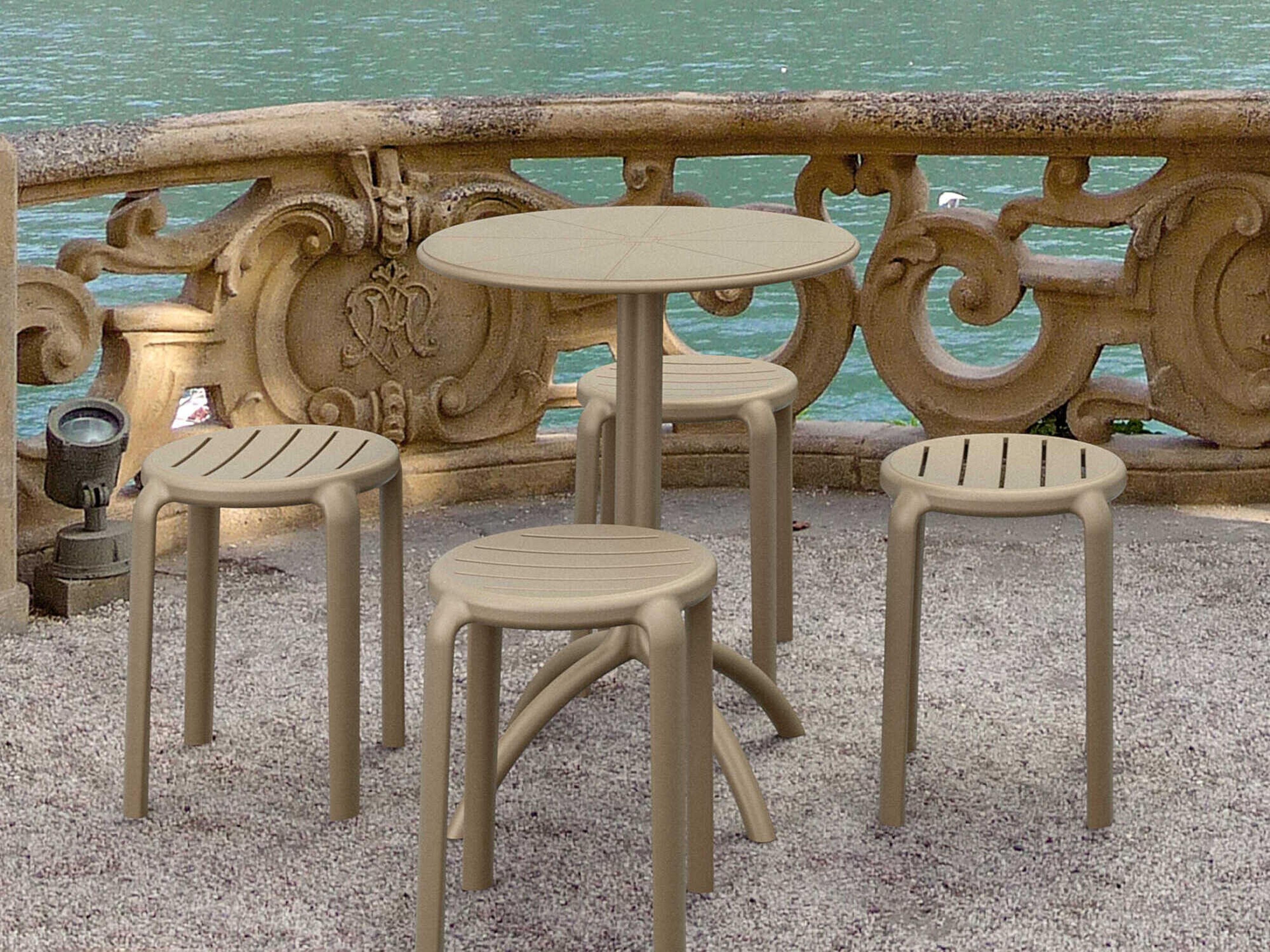 Compamia Tom Taupe Polypropylene Dining Chair