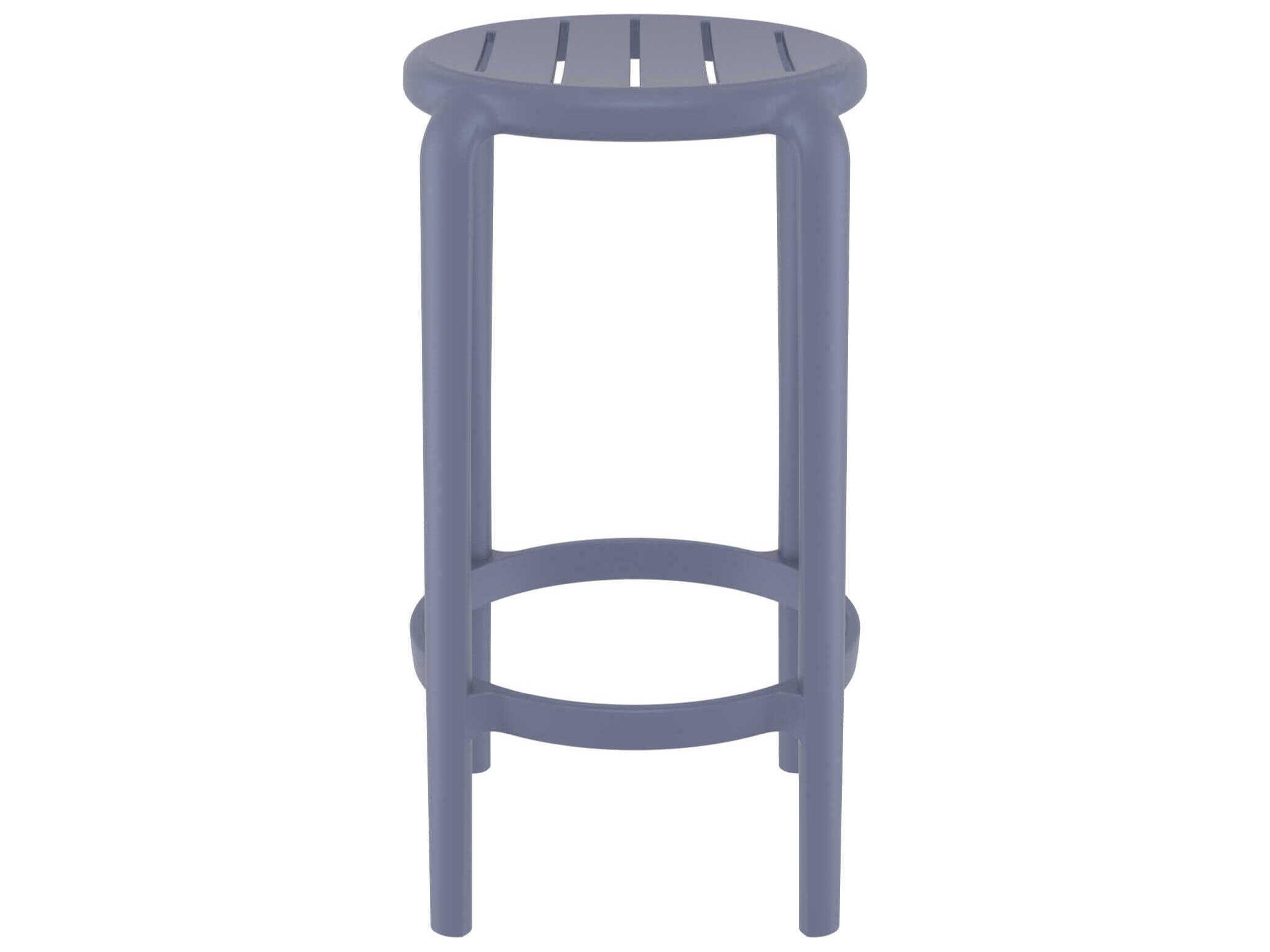 Compamia Tom Dark Gray Polypropylene Counter Stool
