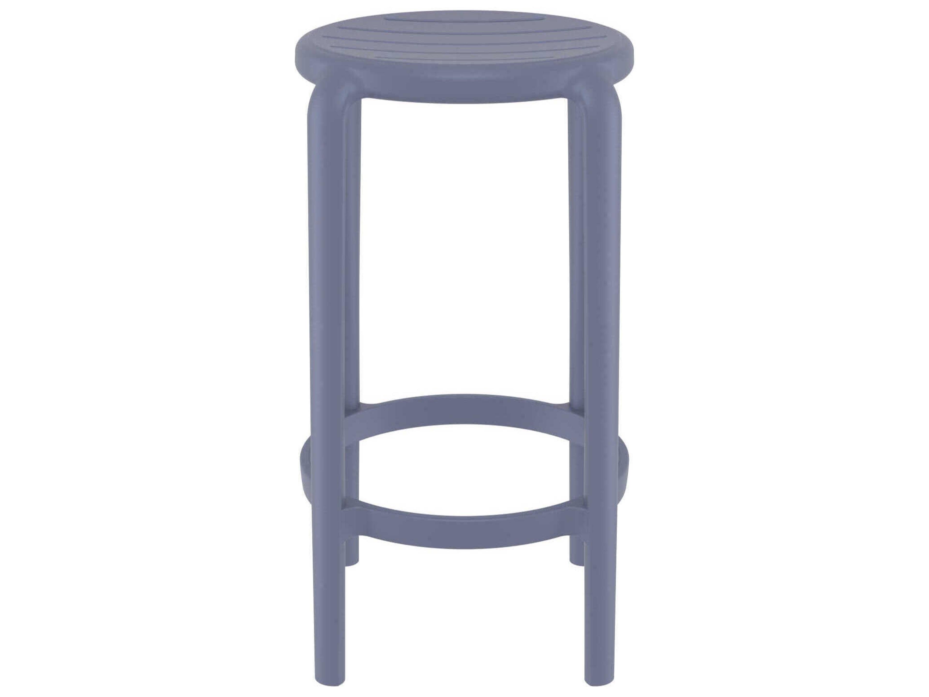 Compamia Tom Dark Gray Polypropylene Counter Stool