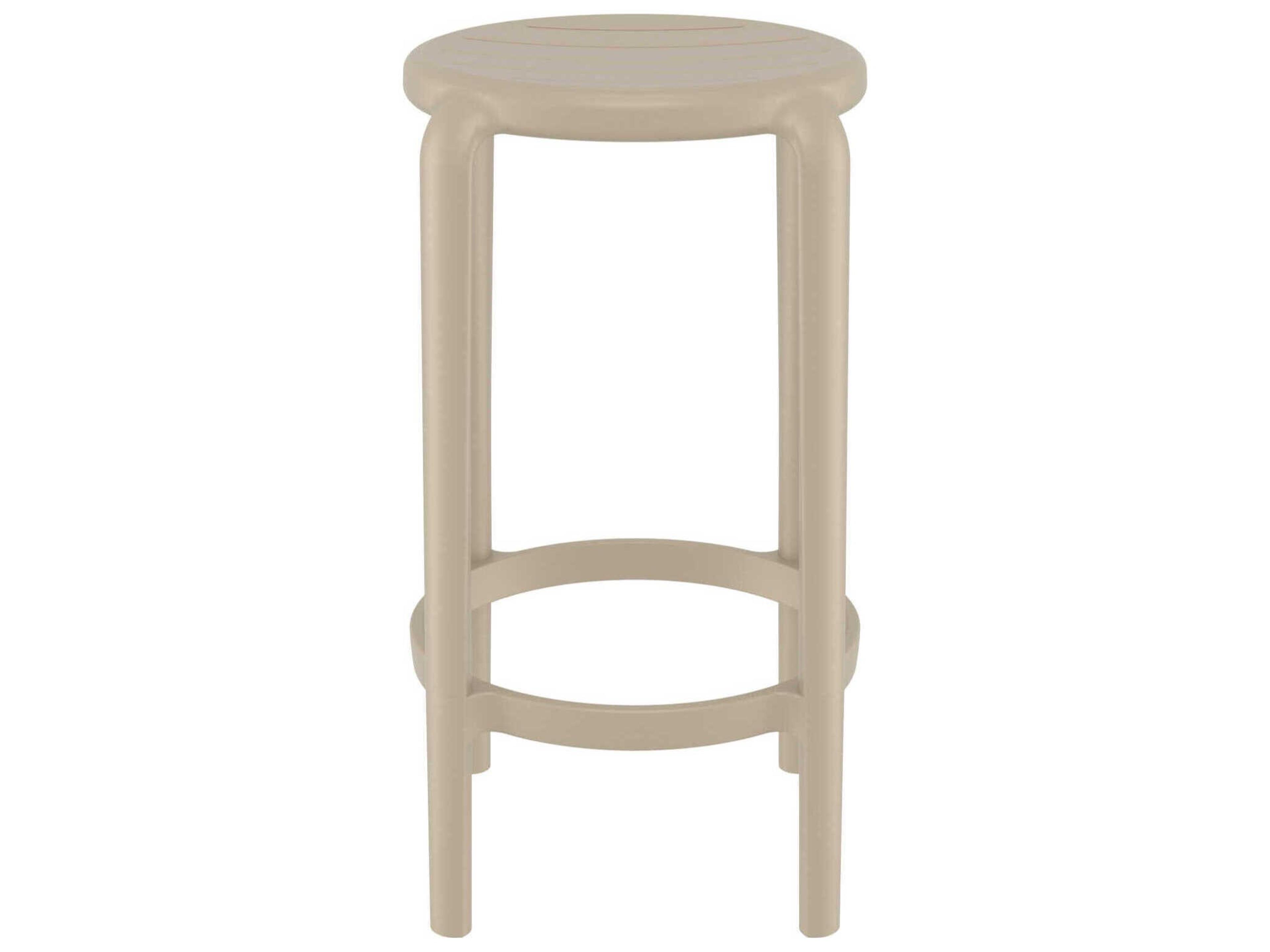 Compamia Tom Taupe Polypropylene Counter Stool