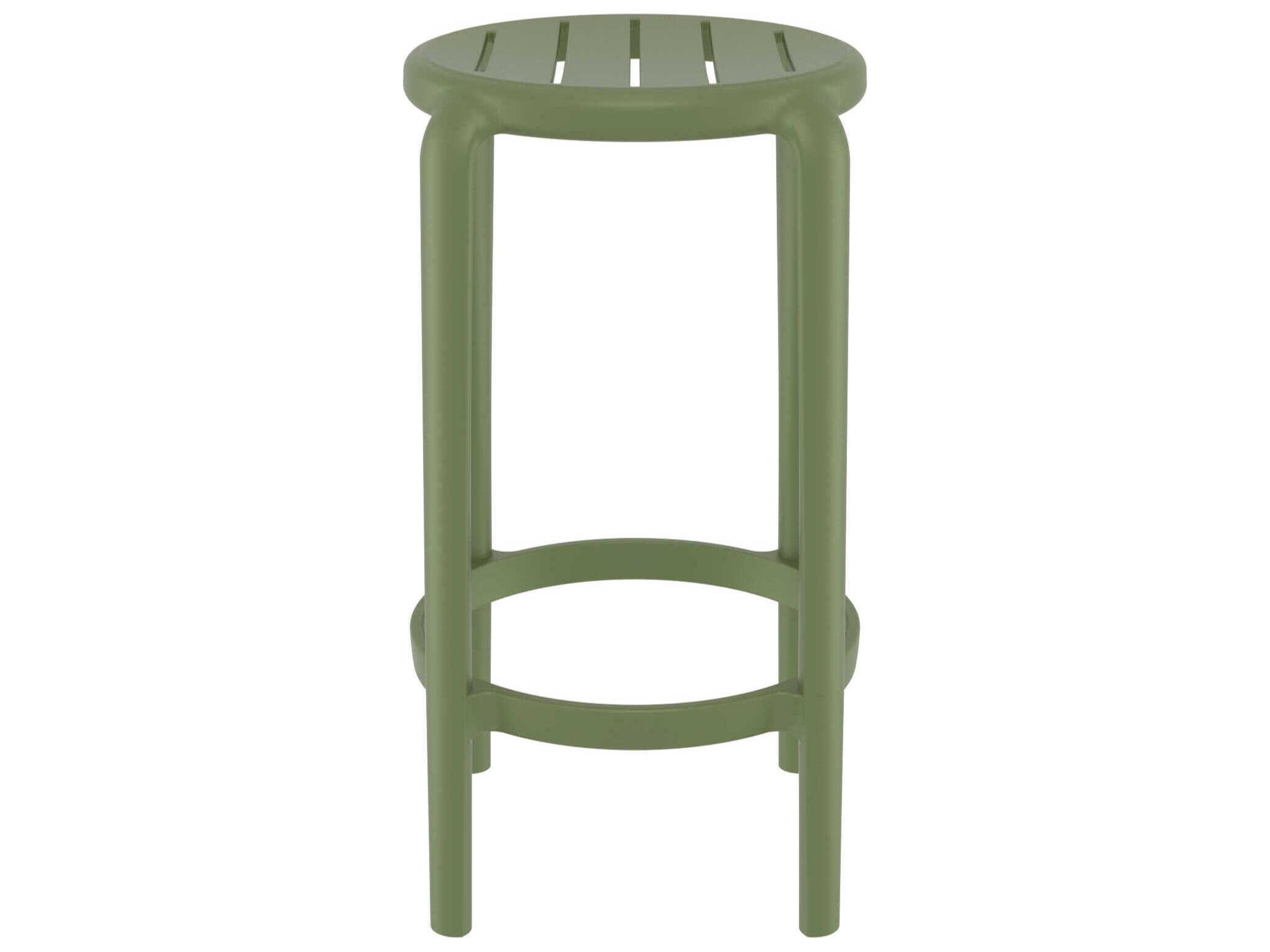 Compamia Tom Olive Green Polypropylene Counter Stool