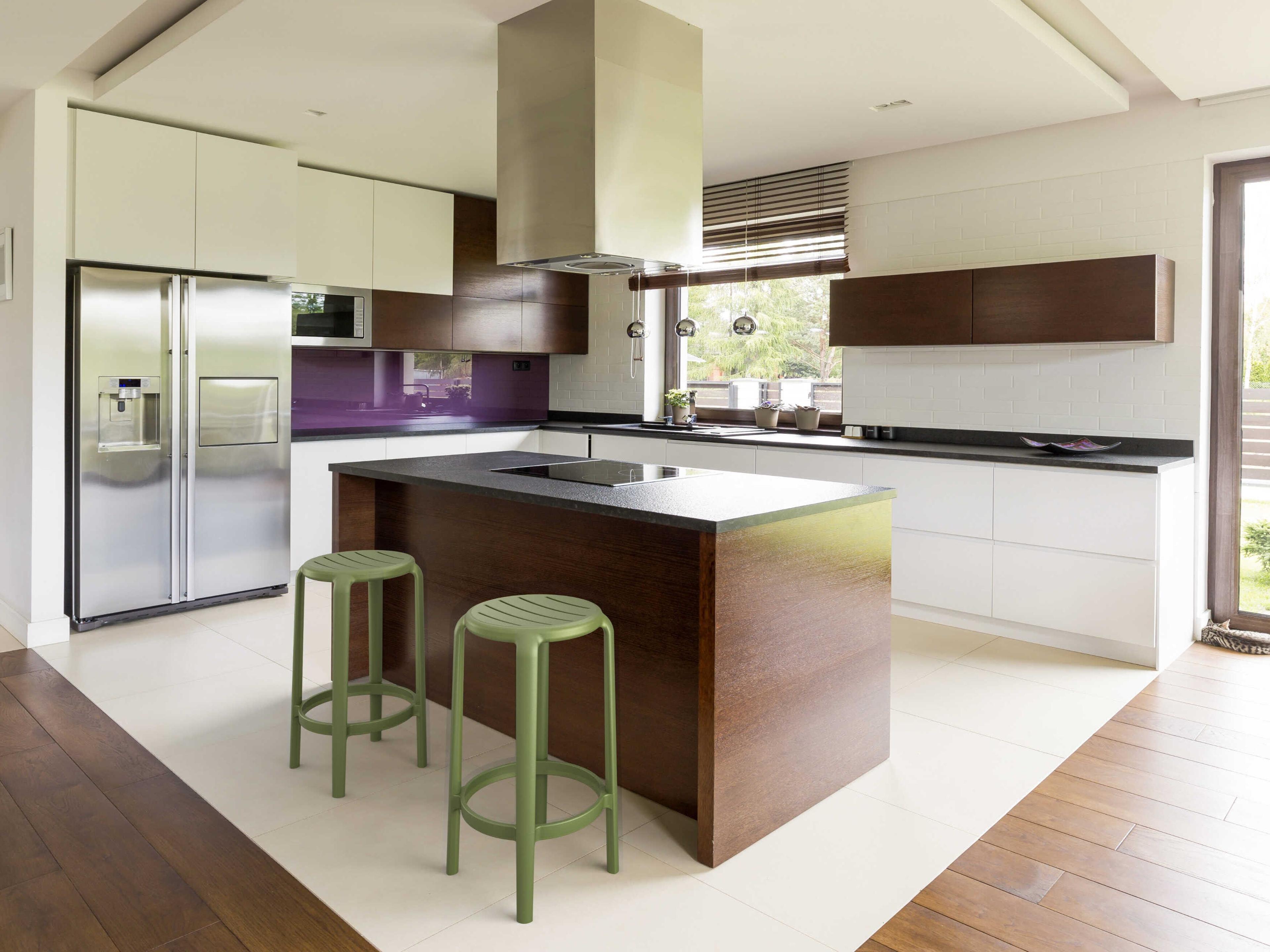 Compamia Tom Olive Green Polypropylene Counter Stool