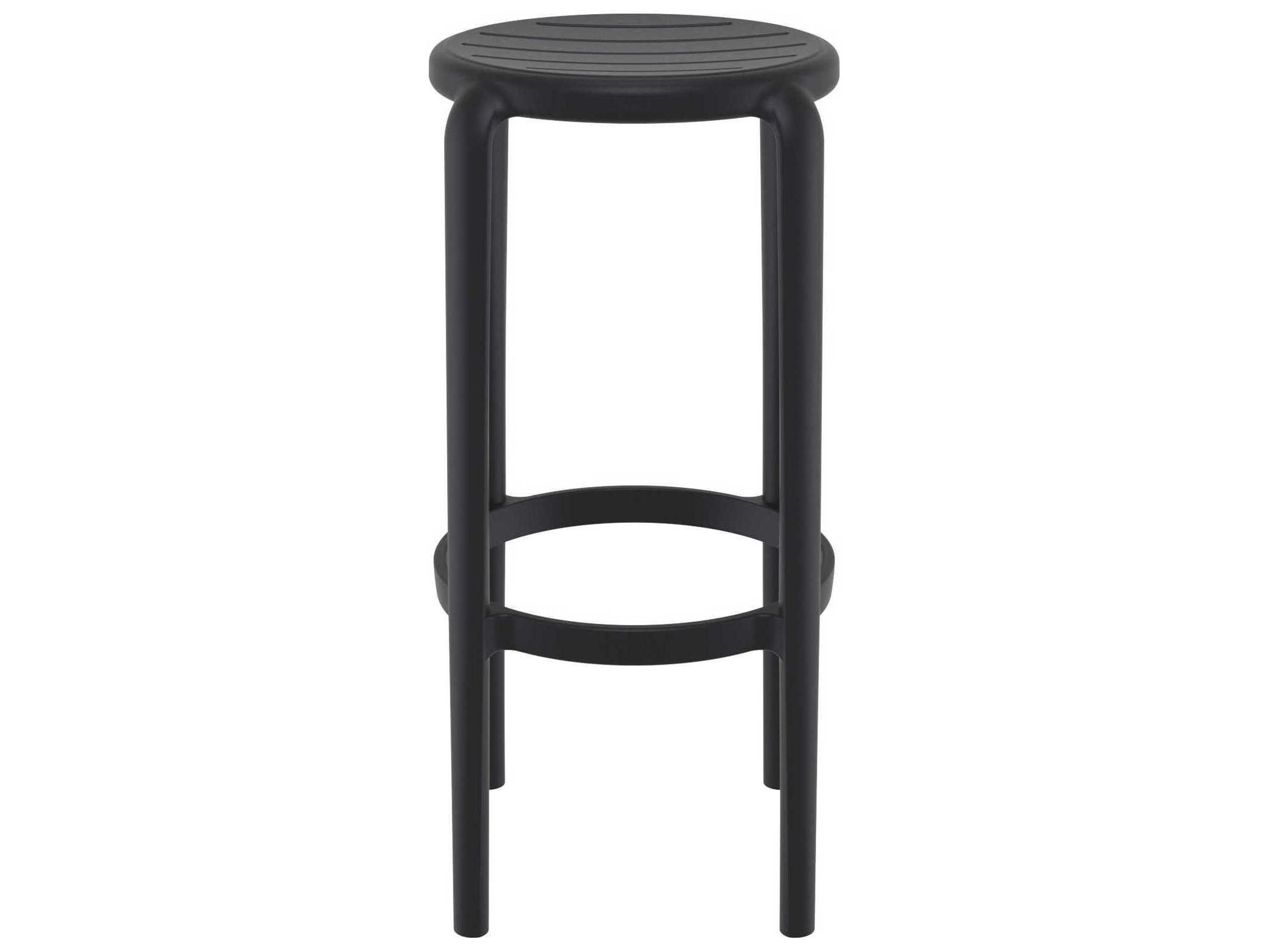 Compamia Tom Black Polypropylene Bar Stool