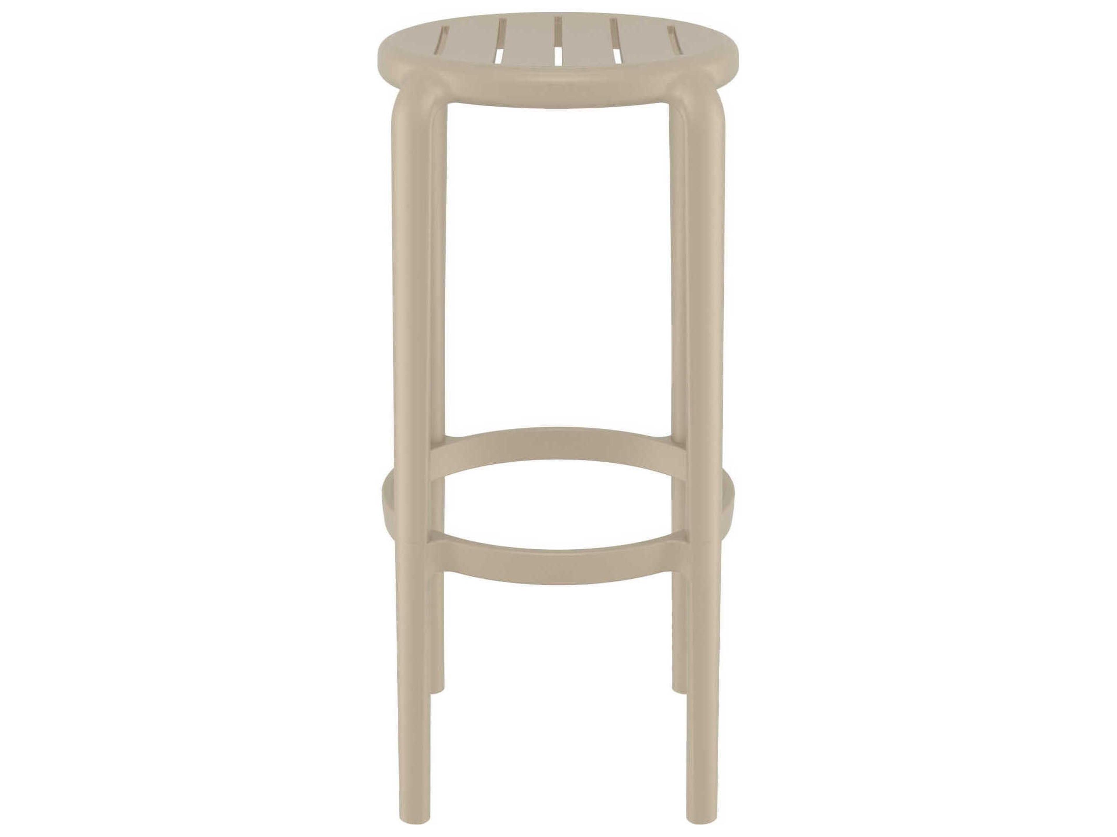 Compamia Tom Taupe Polypropylene Bar Stool