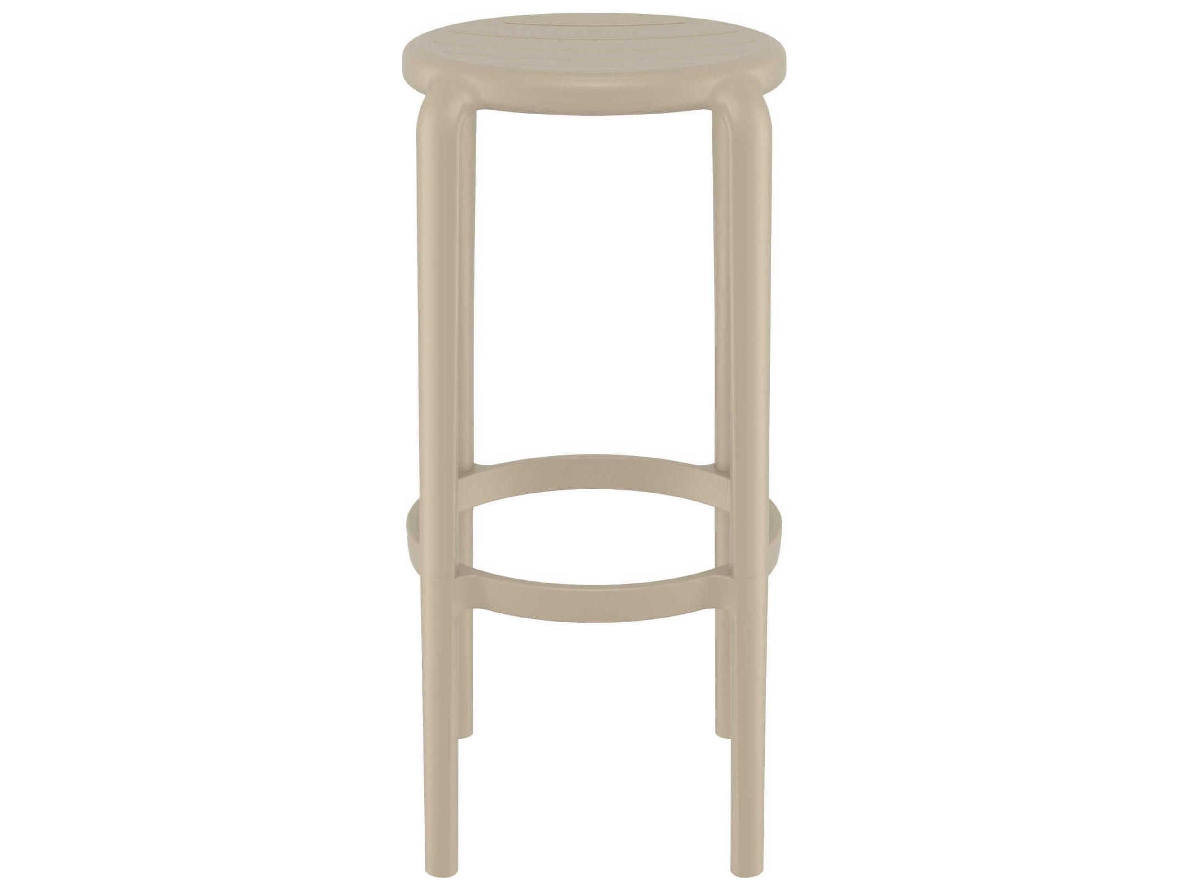 Compamia Tom Taupe Polypropylene Bar Stool
