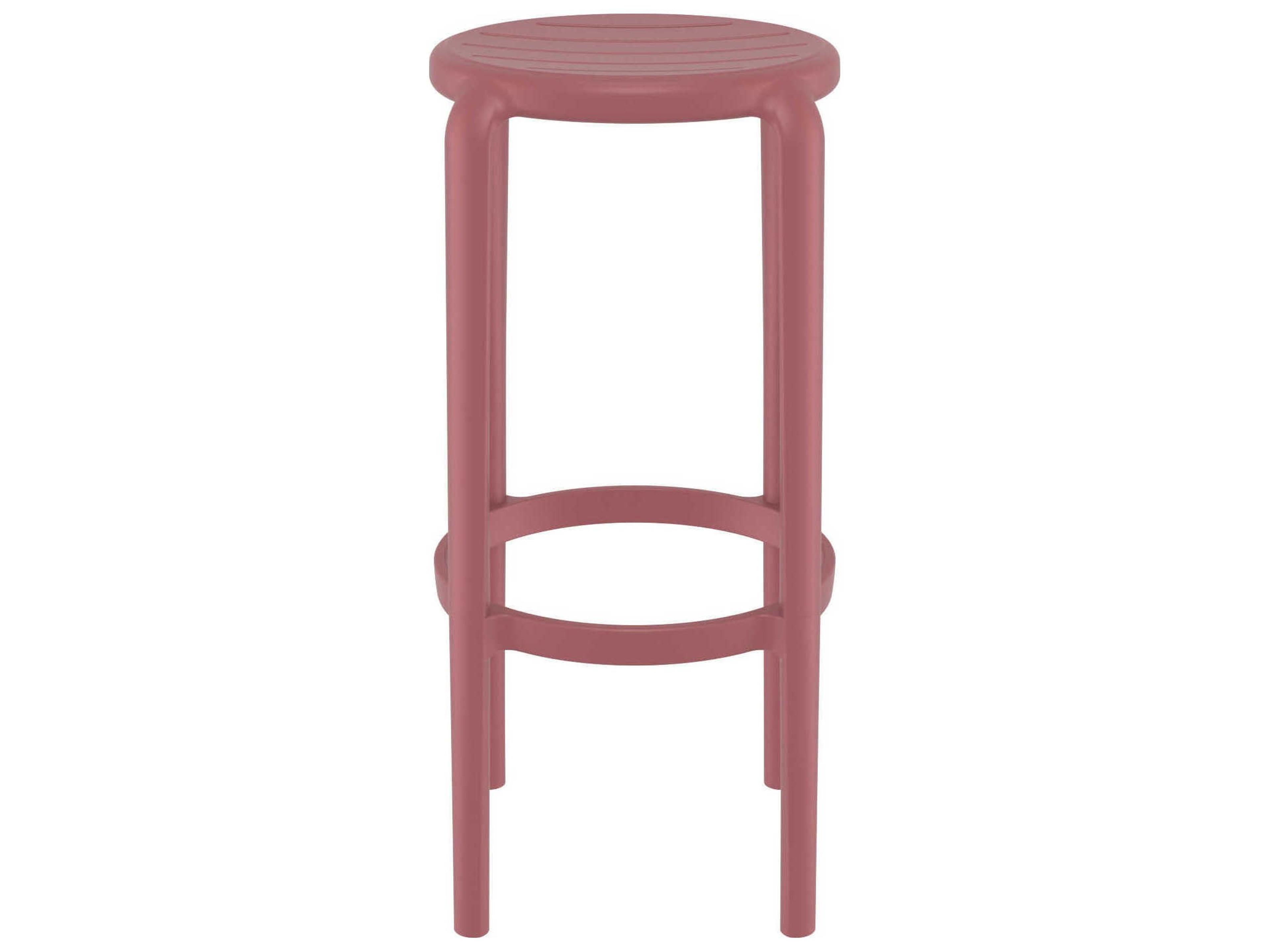 Compamia Tom Marsala Polypropylene Bar Stool