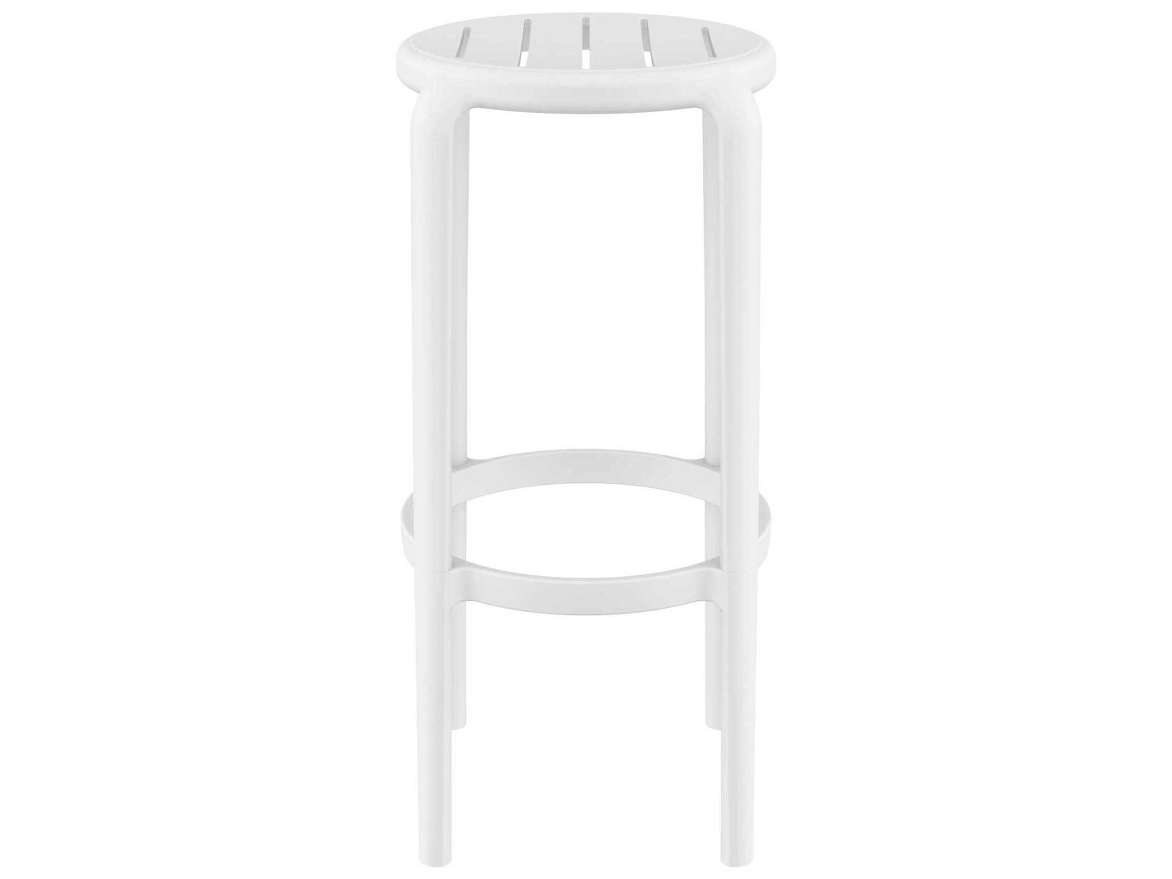 Compamia Tom White Polypropylene Bar Stool