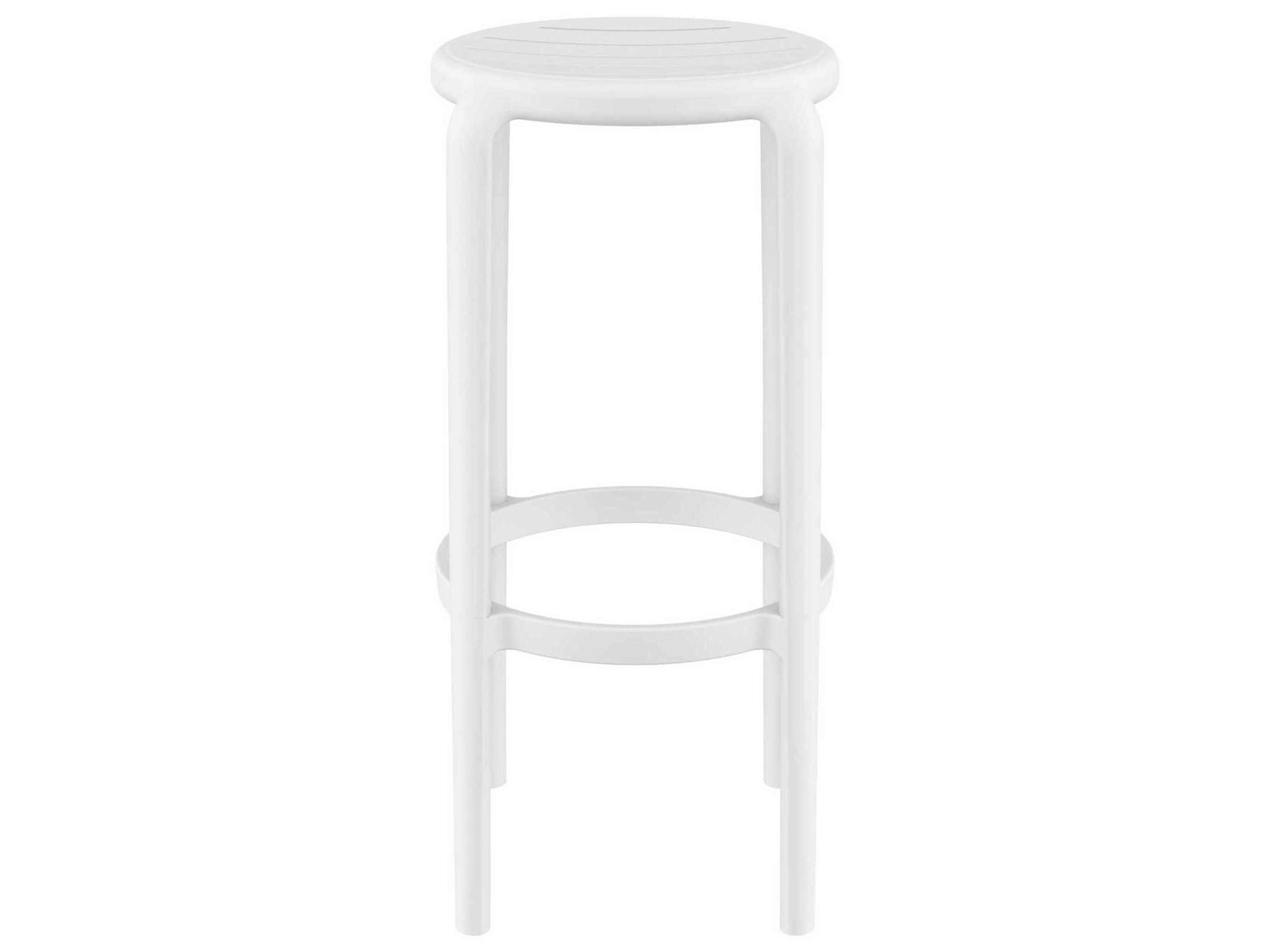 Compamia Tom White Polypropylene Bar Stool