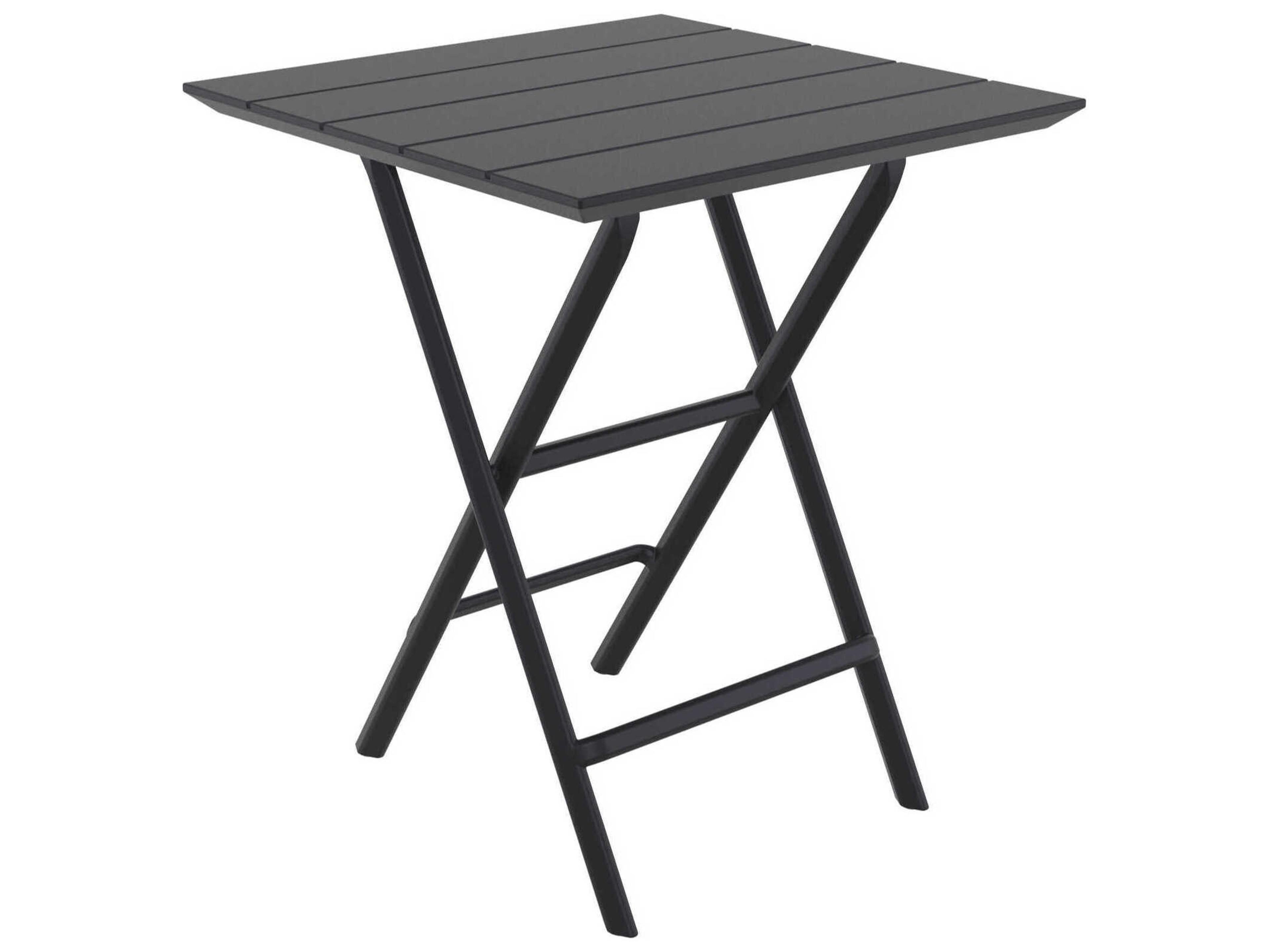 Helen Black Polypropylene Square Bistro Table