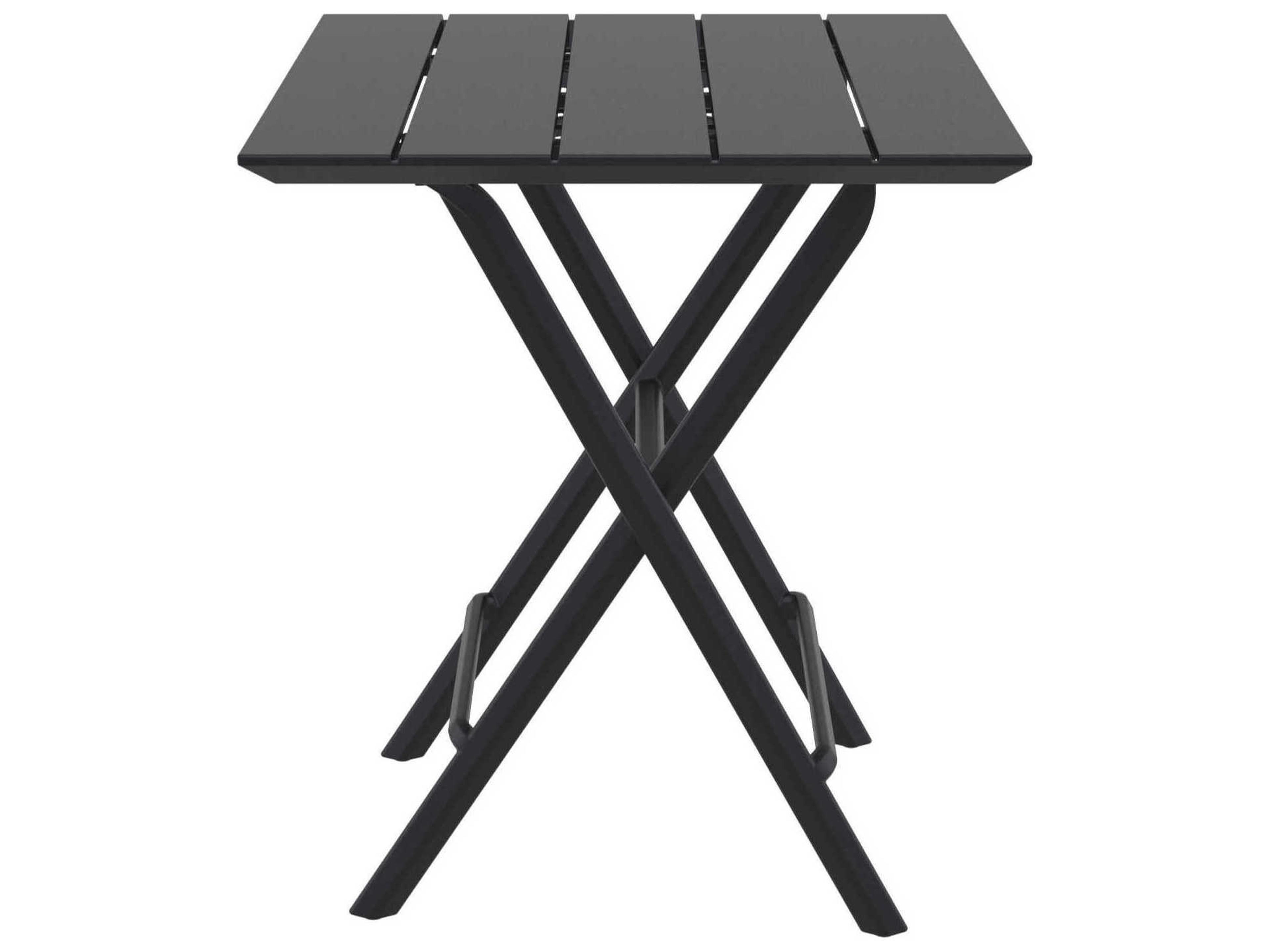 Compamia Helen Black Polypropylene Square Bistro Table