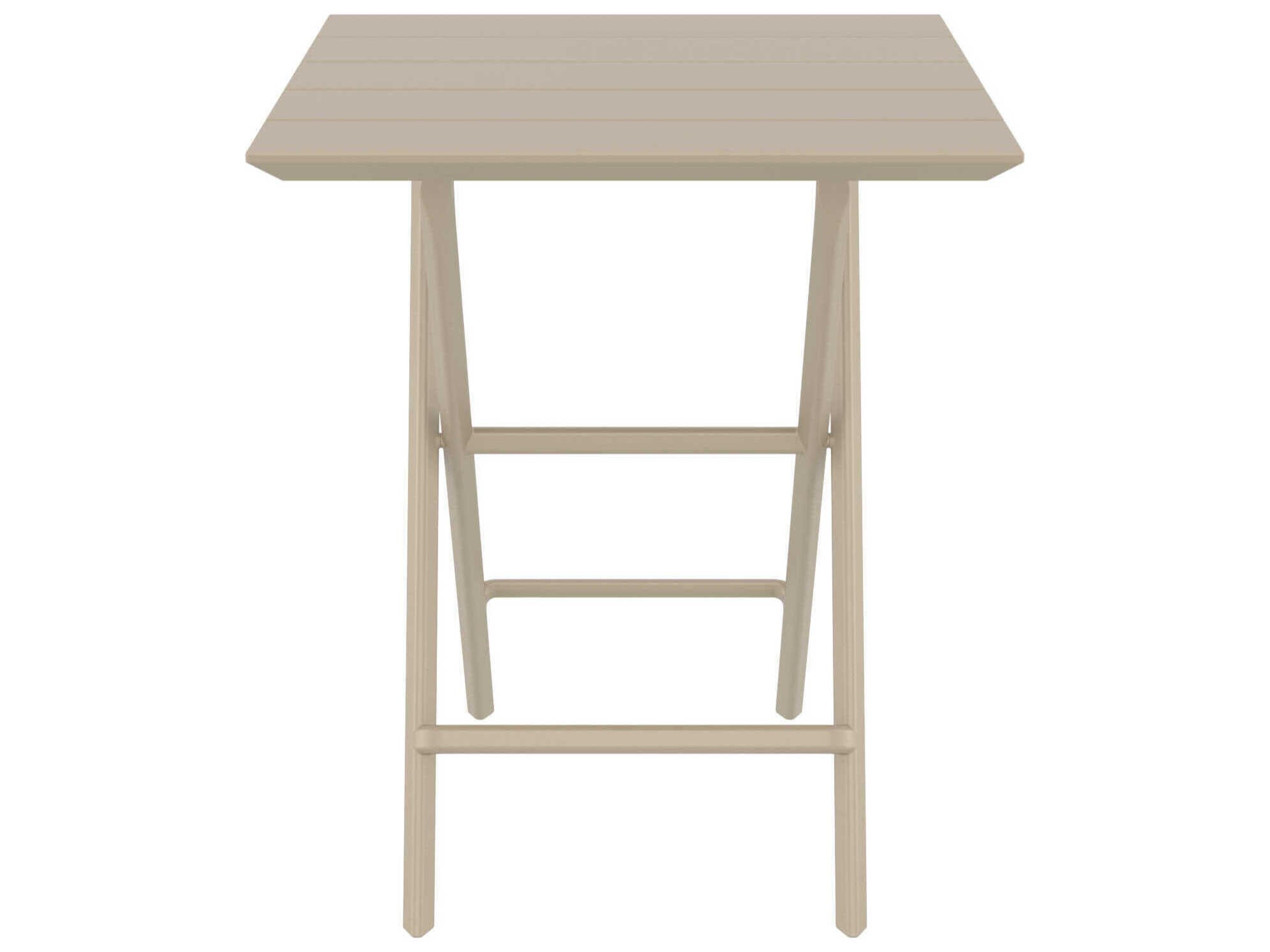 Compamia Helen Taupe Polypropylene Square Bistro Table