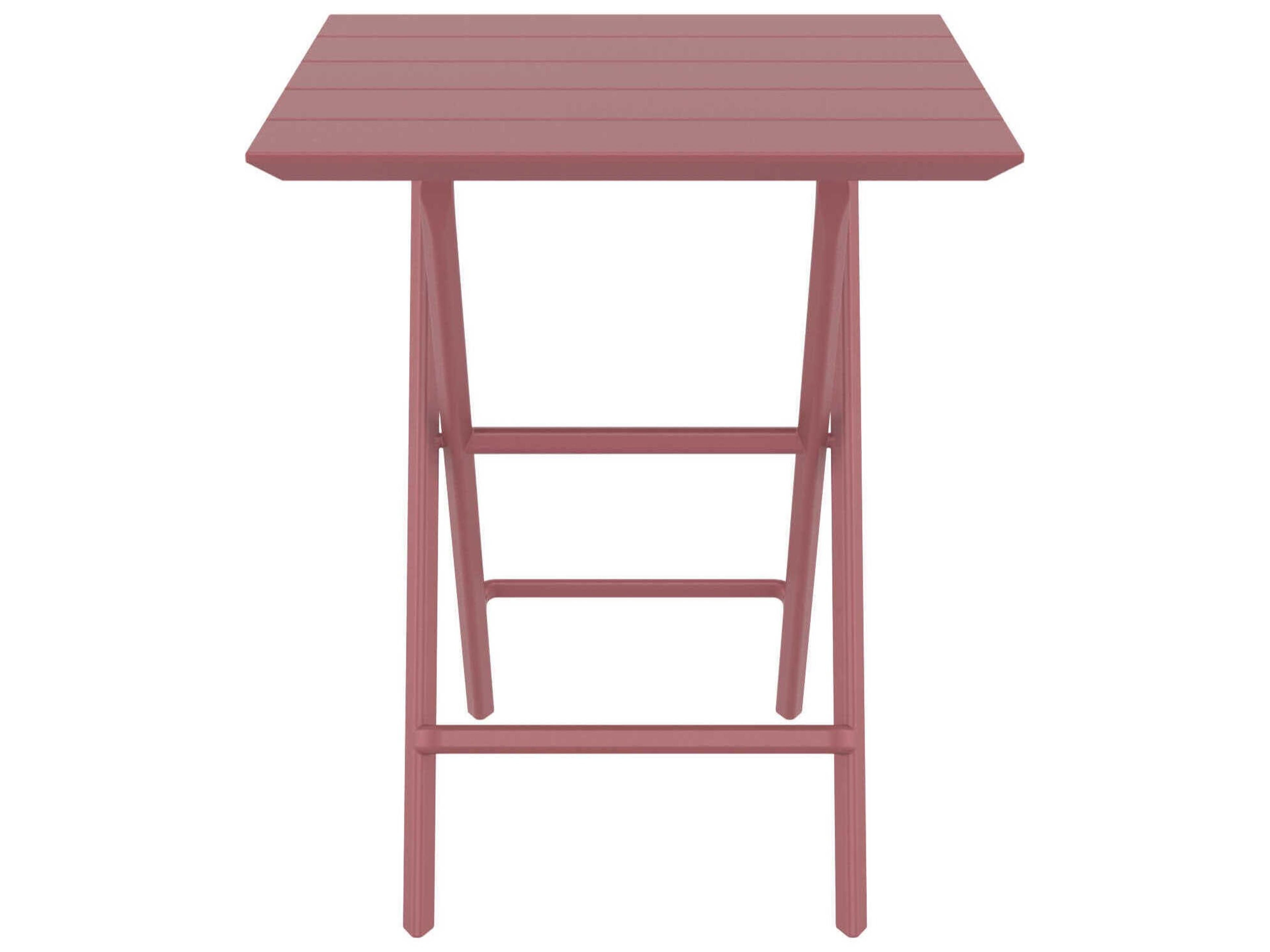 Compamia Helen Marsala Polypropylene Square Bistro Table