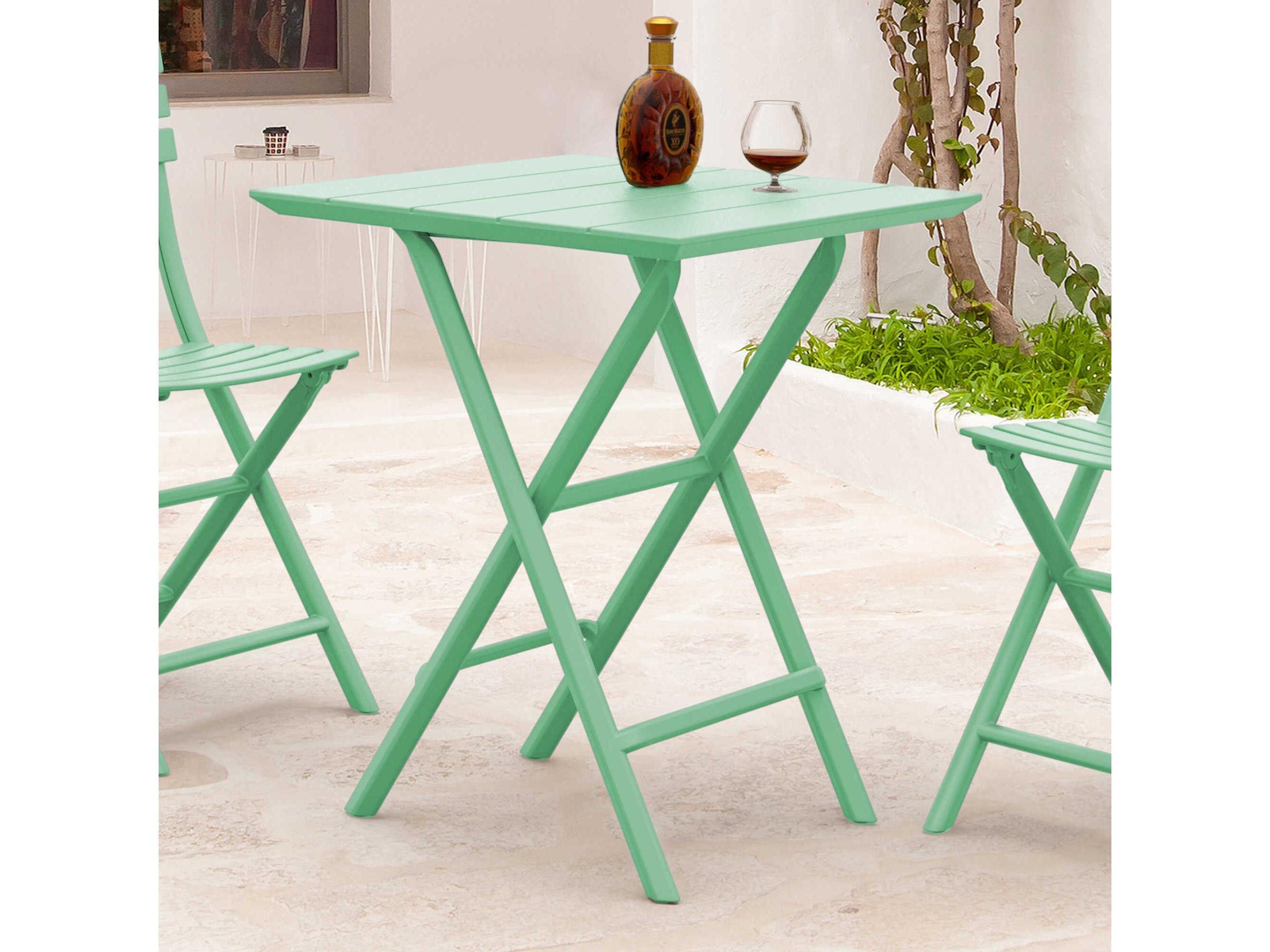 Compamia Helen Opaline Polypropylene Square Bistro Table