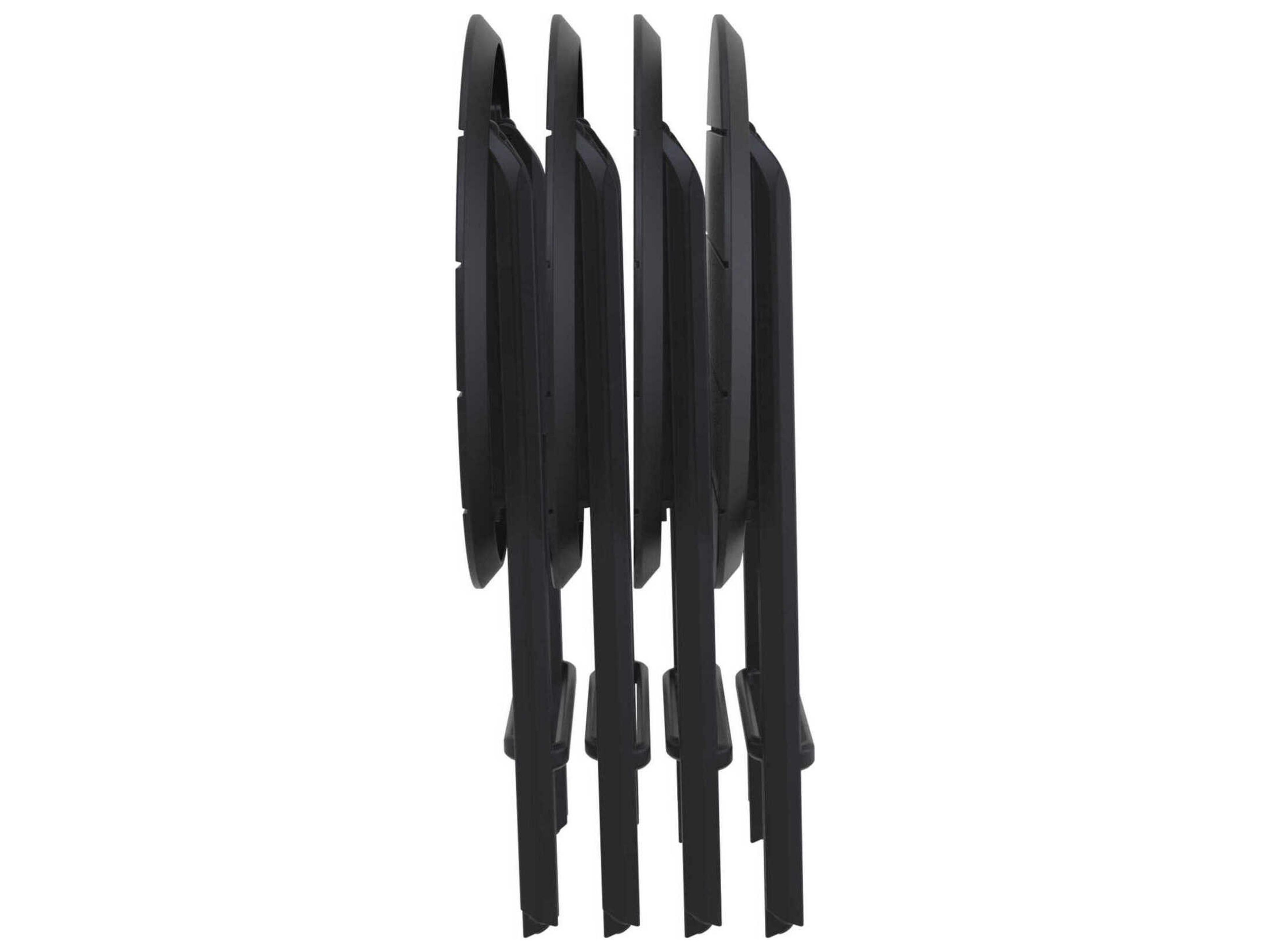 Compamia Helen Black Polypropylene Round Bistro Table