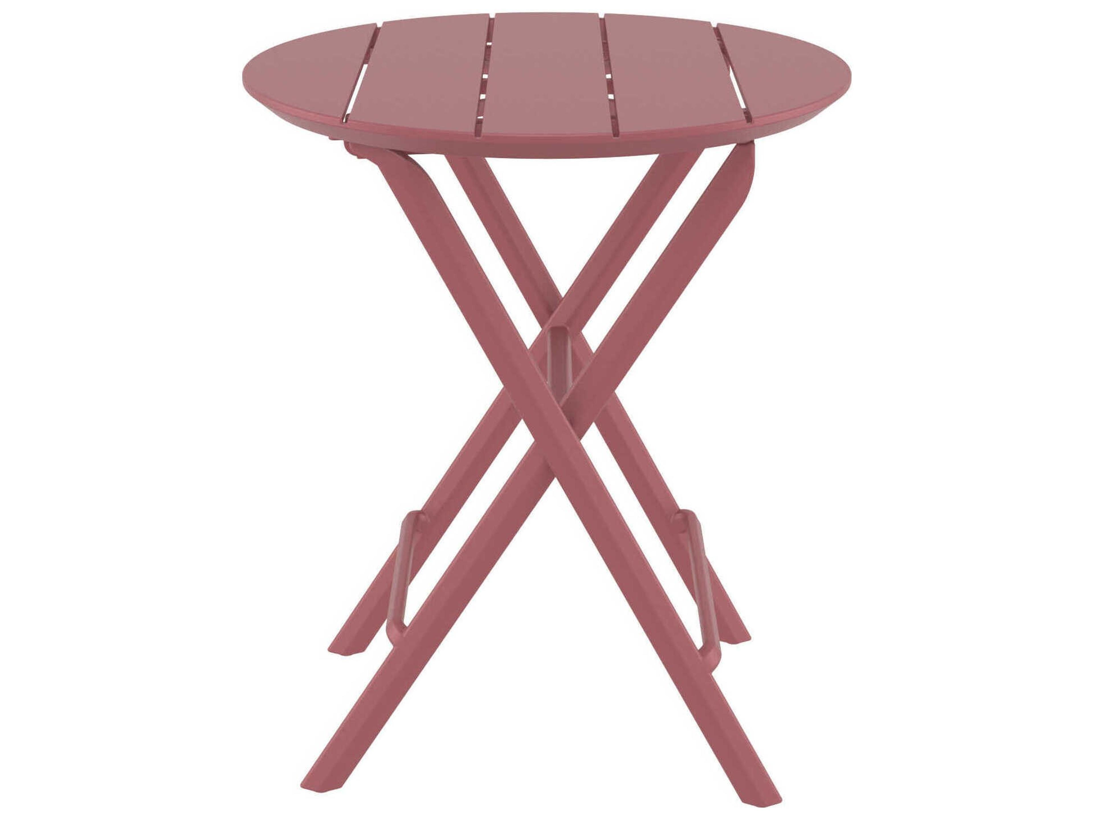Compamia Helen Marsala Polypropylene Round Bistro Table