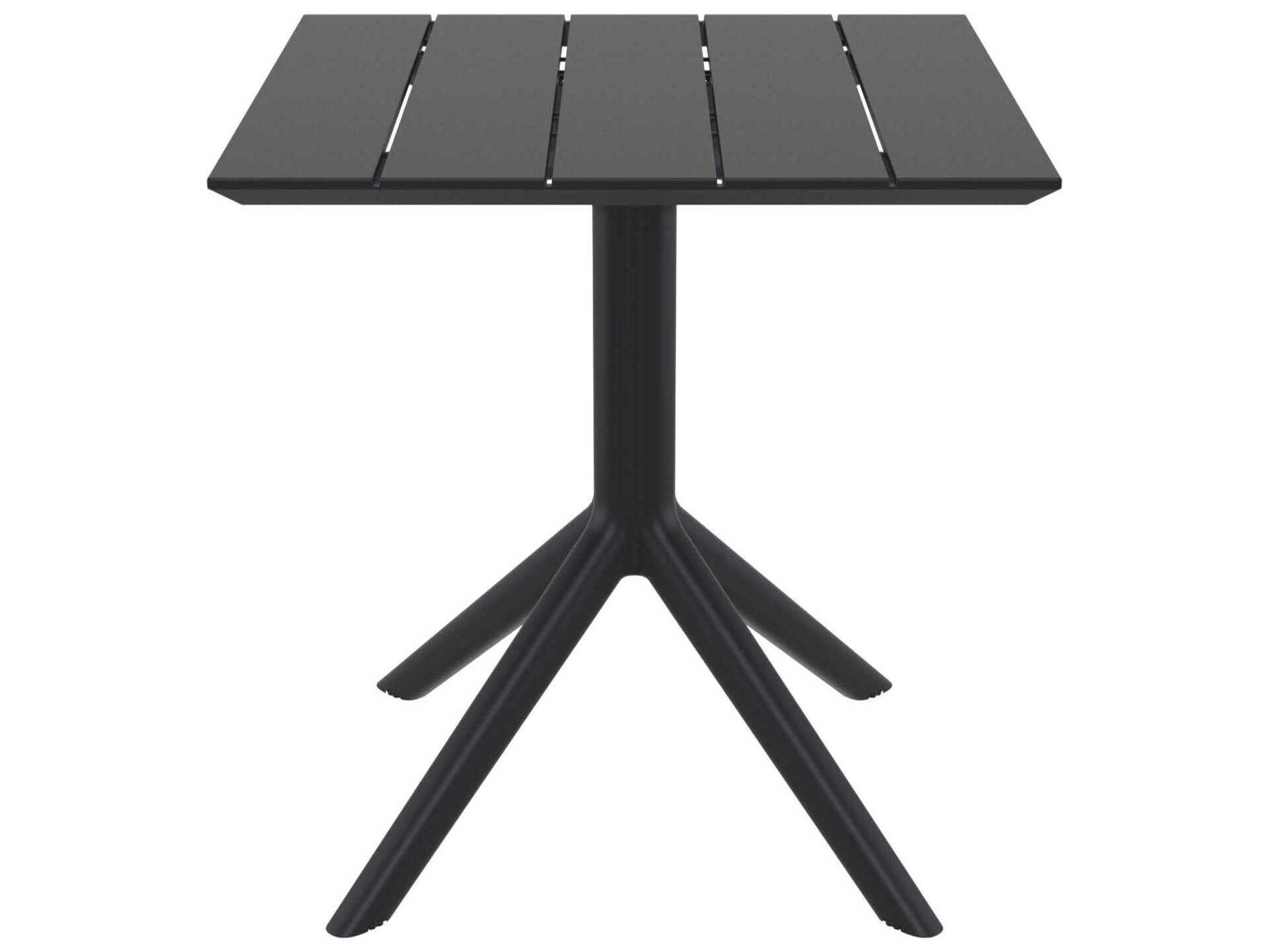 Compamia Paris Black Polypropylene Square Dining Table