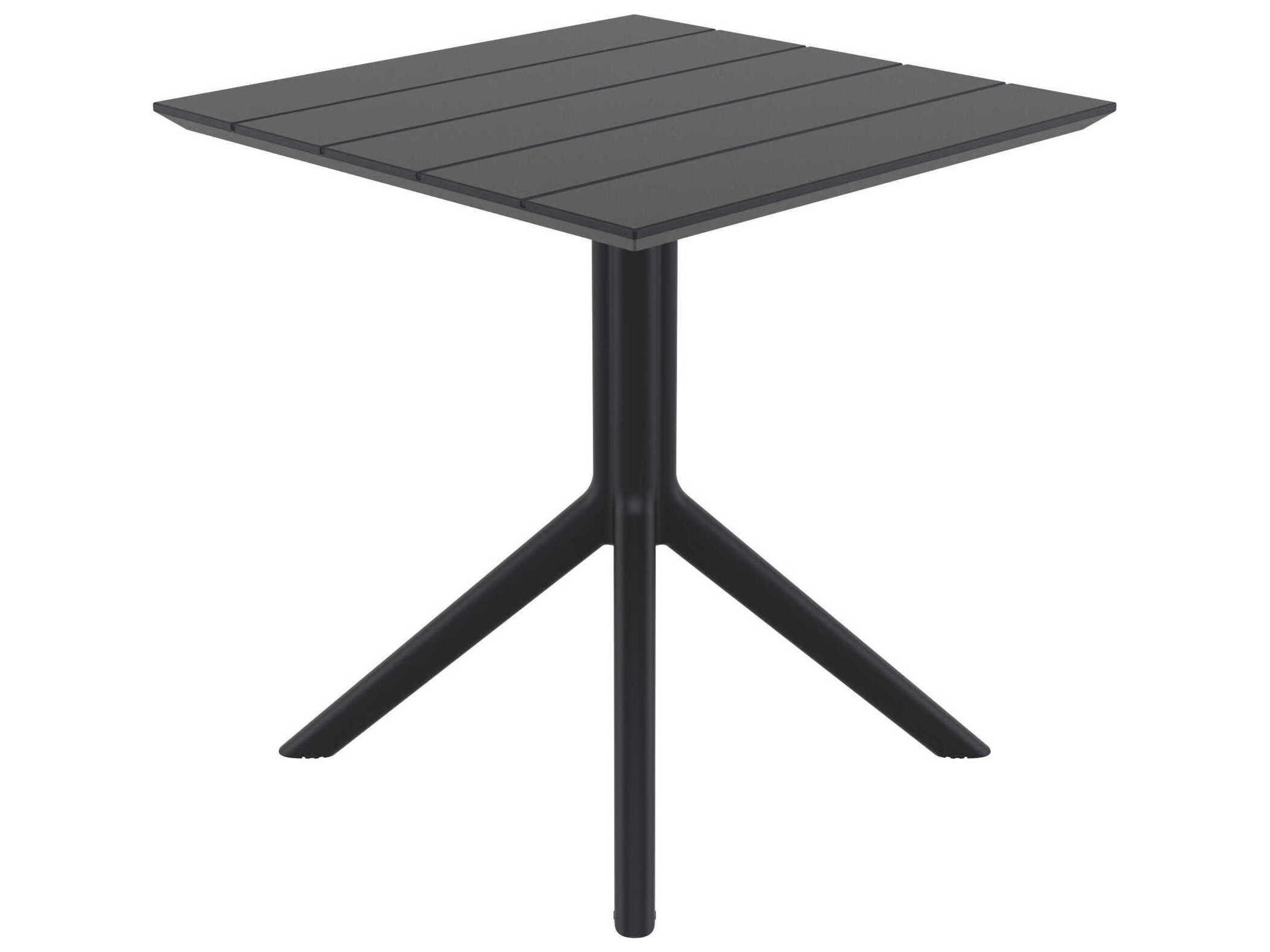 Compamia Paris Black Polypropylene Square Dining Table