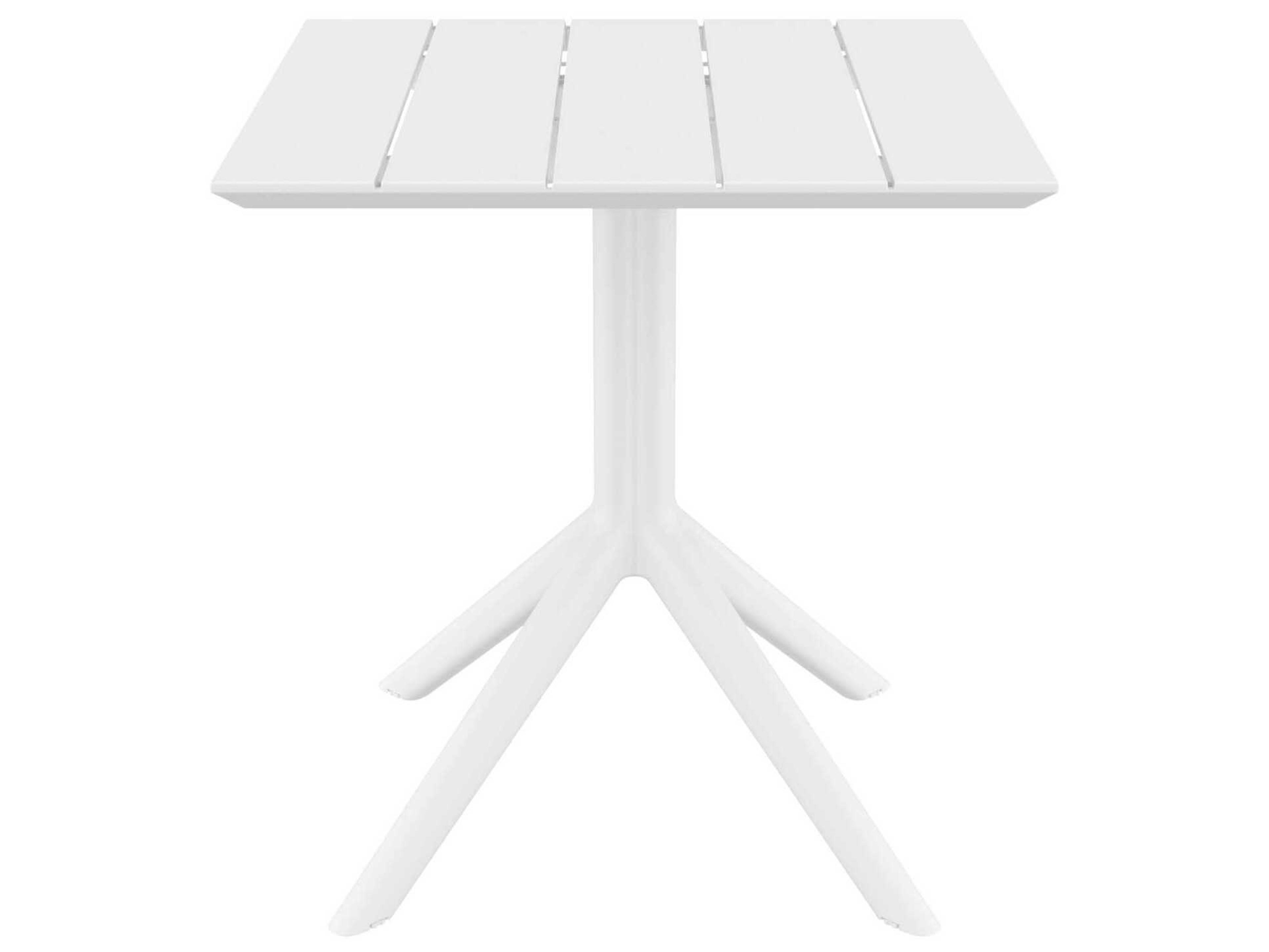Compamia Paris White Polypropylene Square Dining Table
