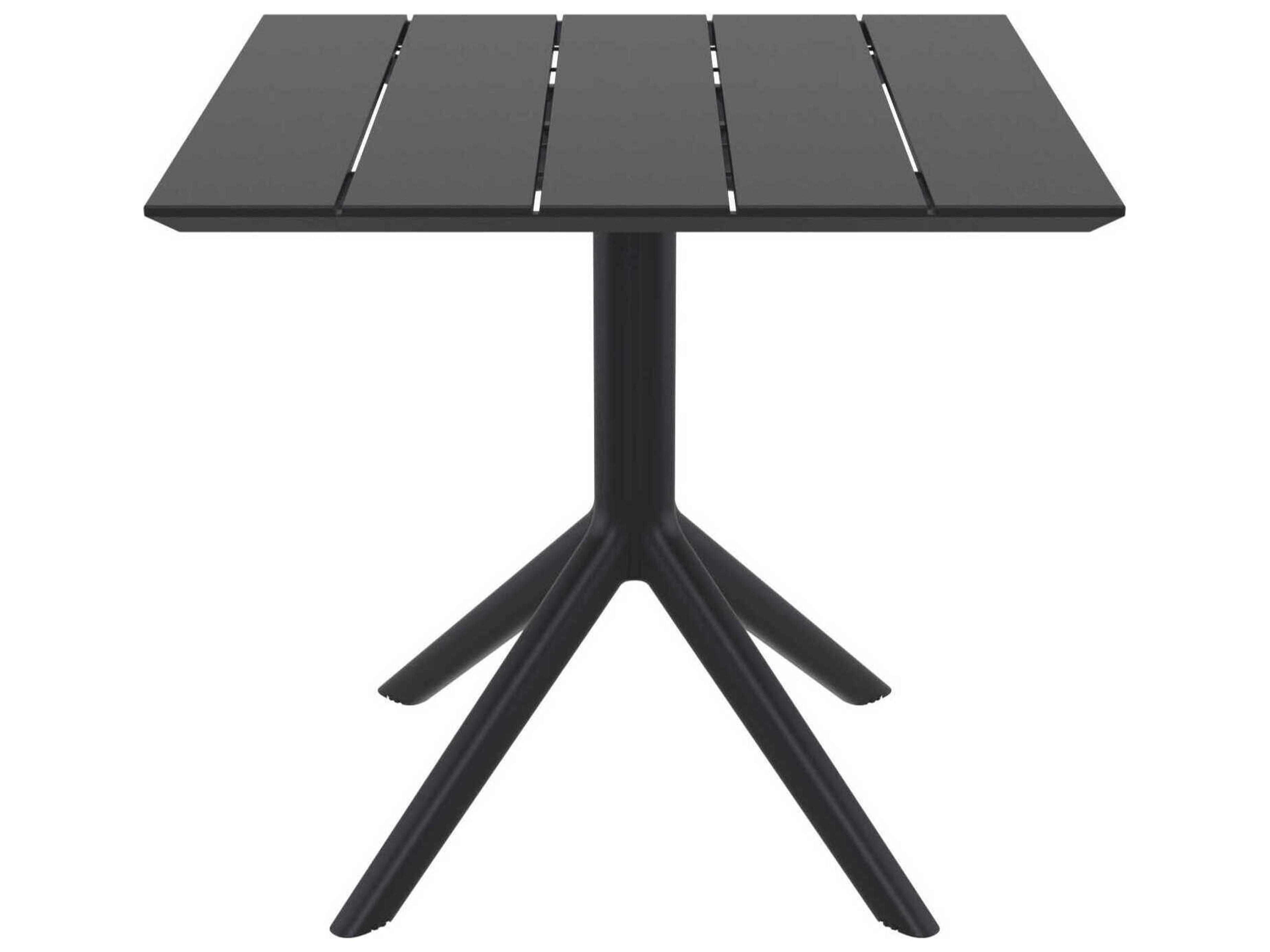 Compamia Paris Black Polypropylene Square Dining Table