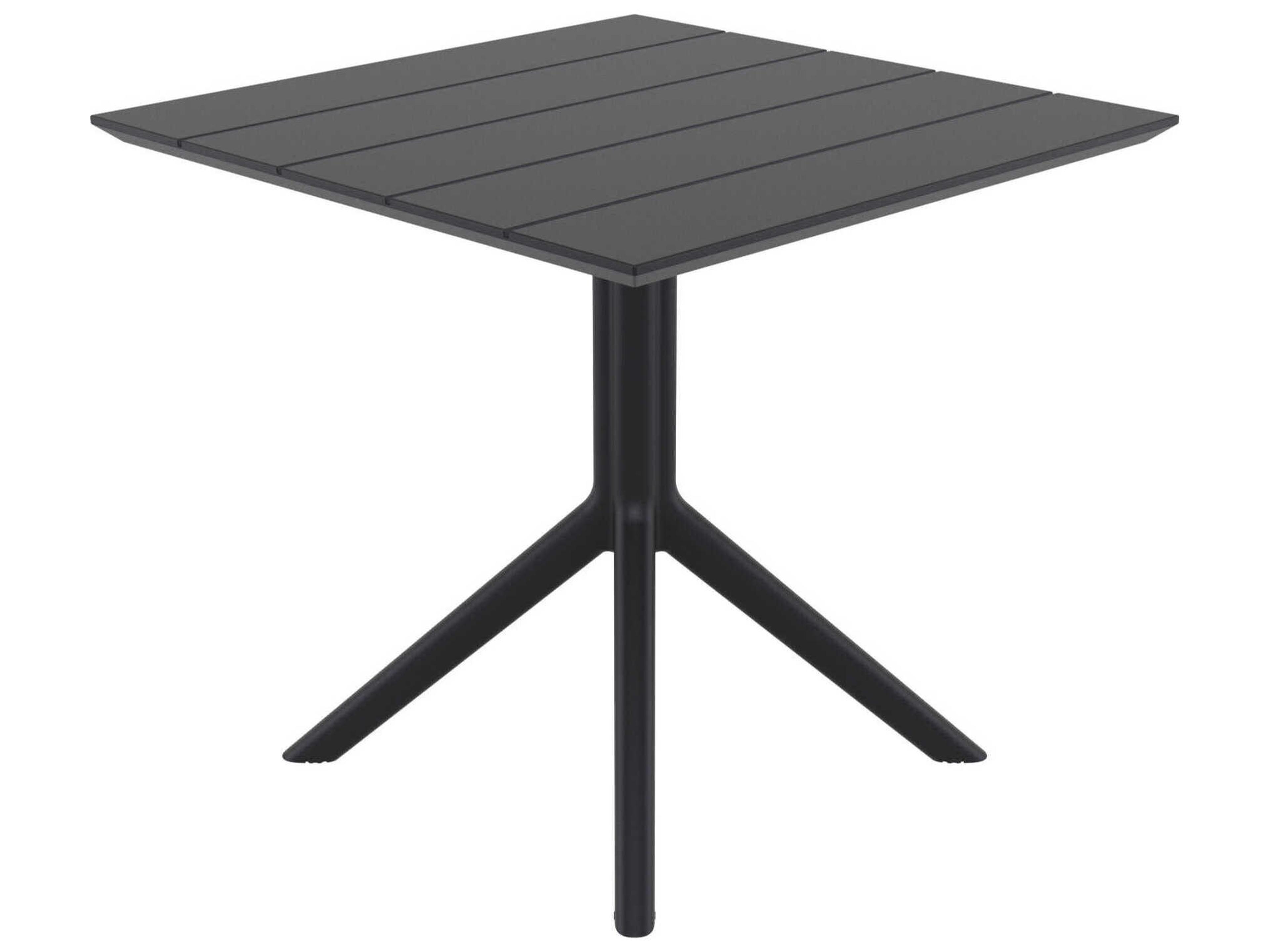 Compamia Paris Black Polypropylene Square Dining Table