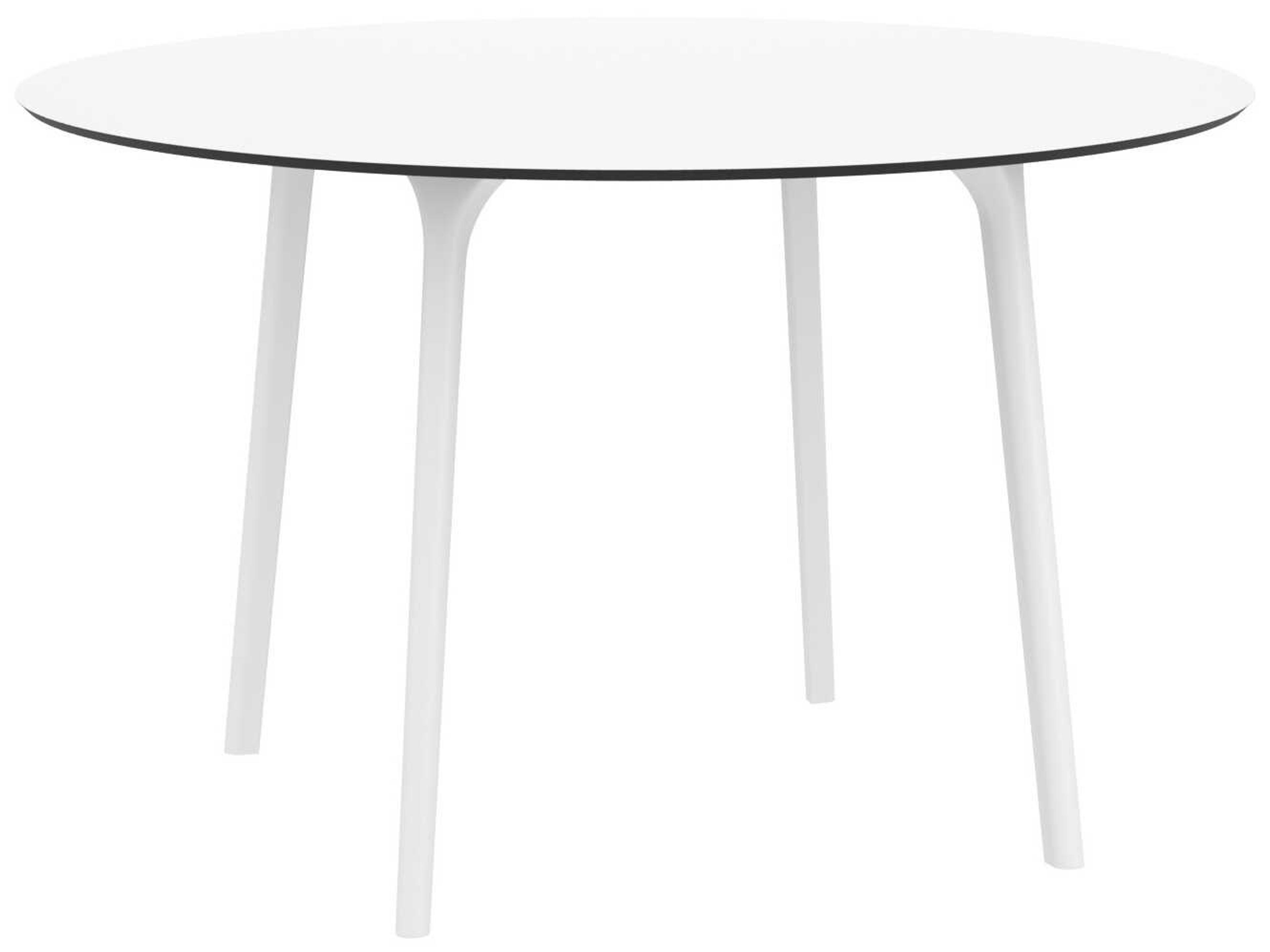 Compamia Lisa White Black Resin Dining Set