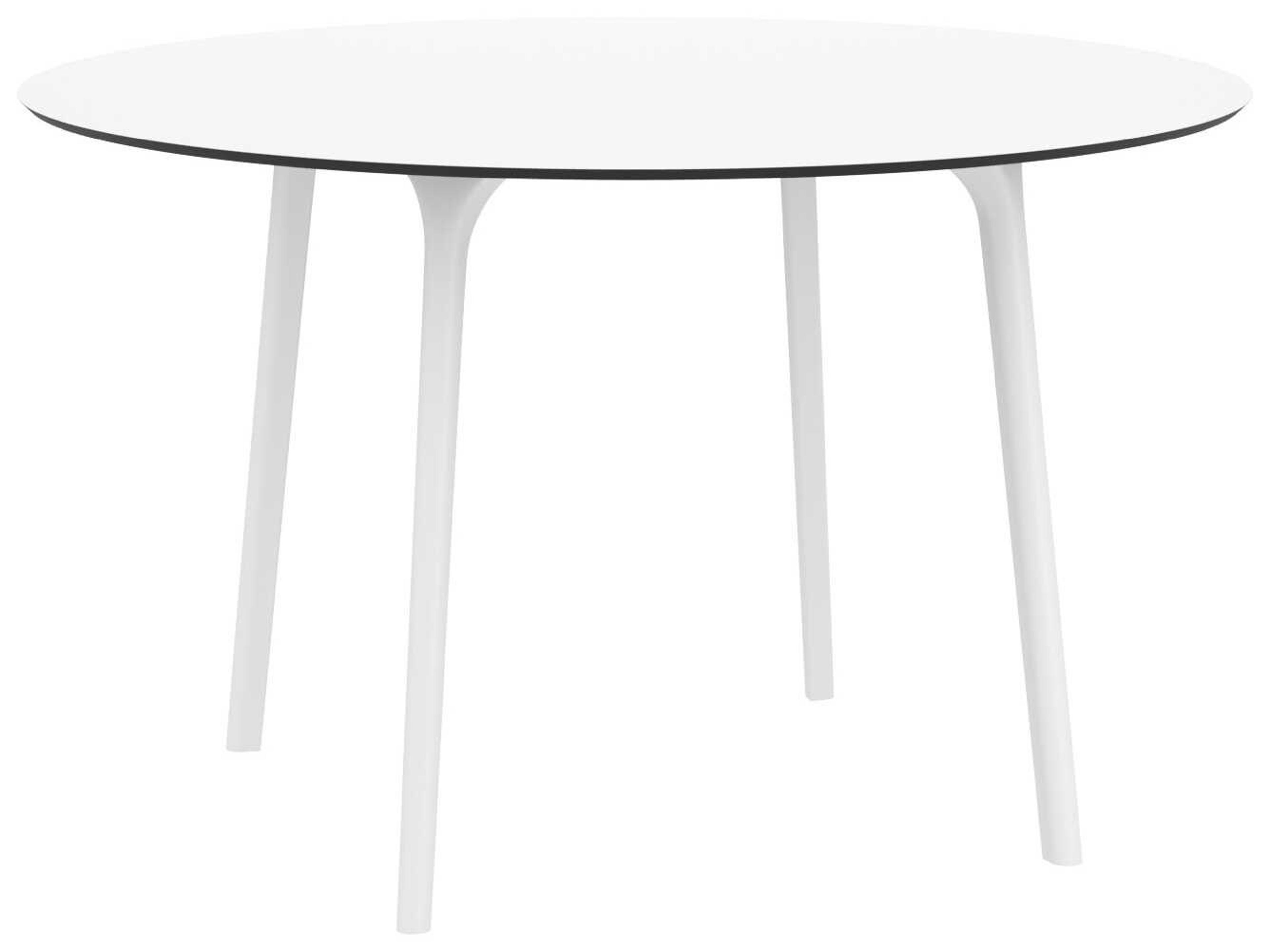 Compamia Lisa White Olive Green Resin Dining Set