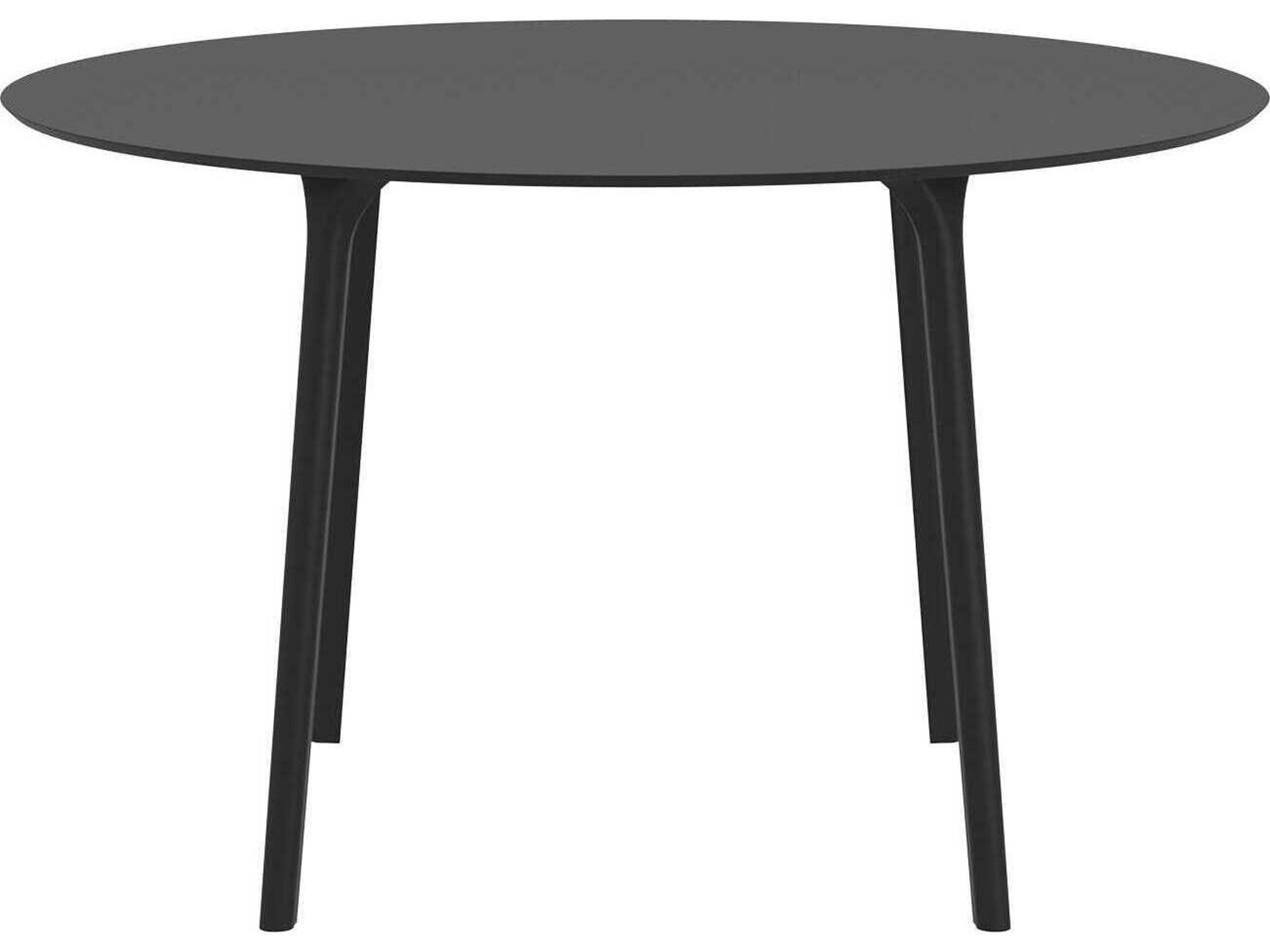 Compamia Maya Black Resin Round Dining Table