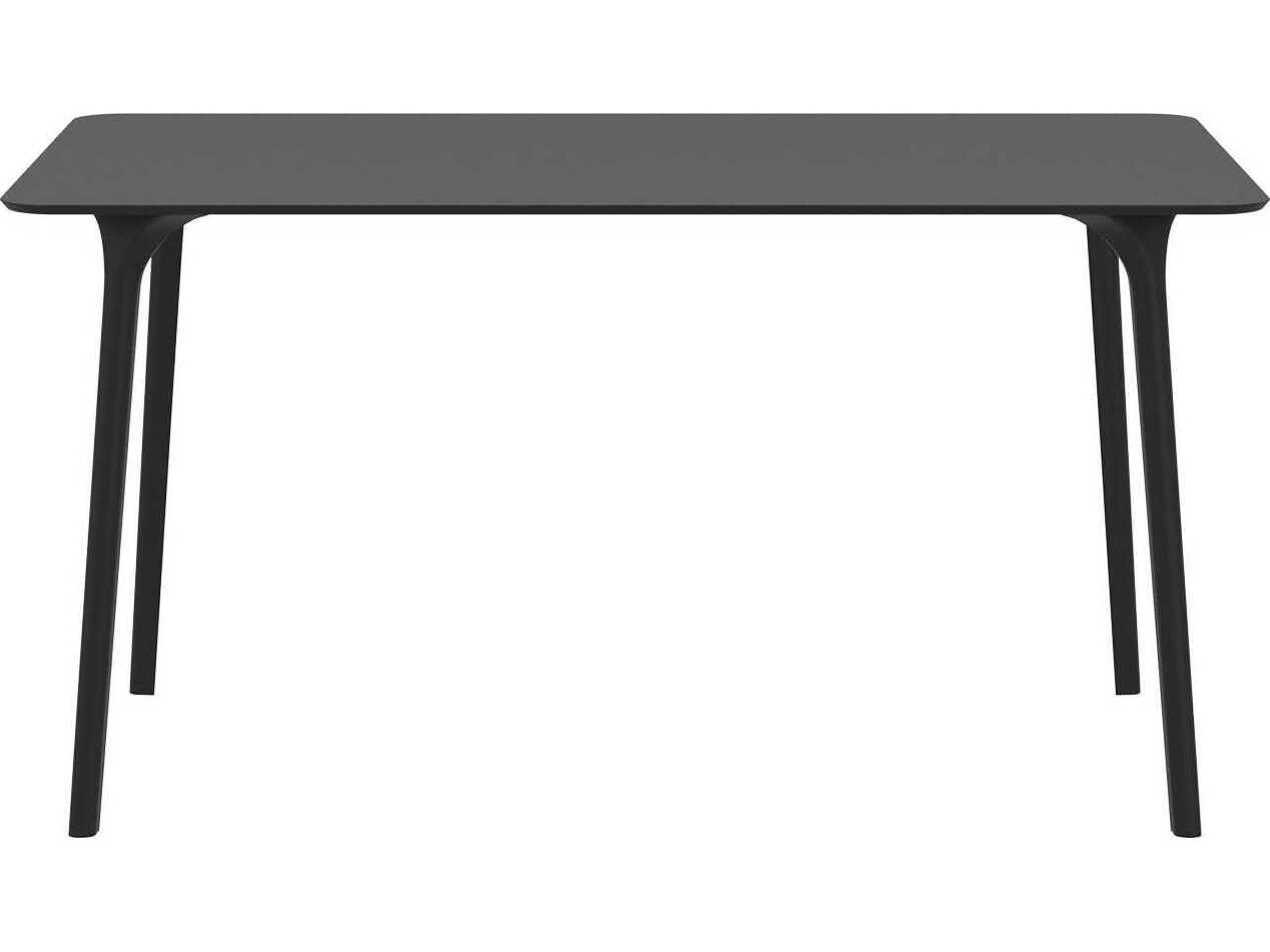 Compamia Maya Black Resin Rectangular Dining Table