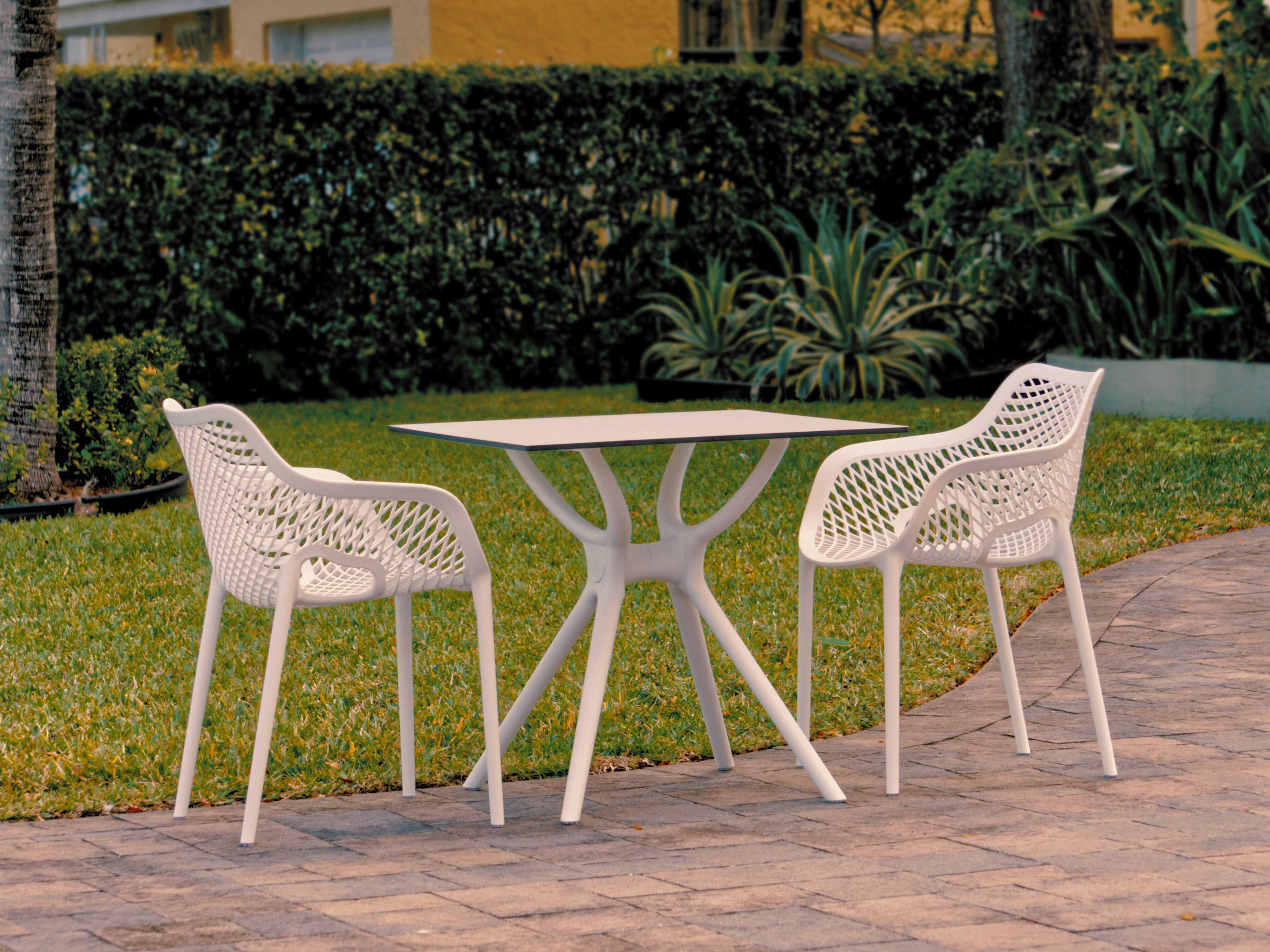 Air White Polypropylene Dining Set