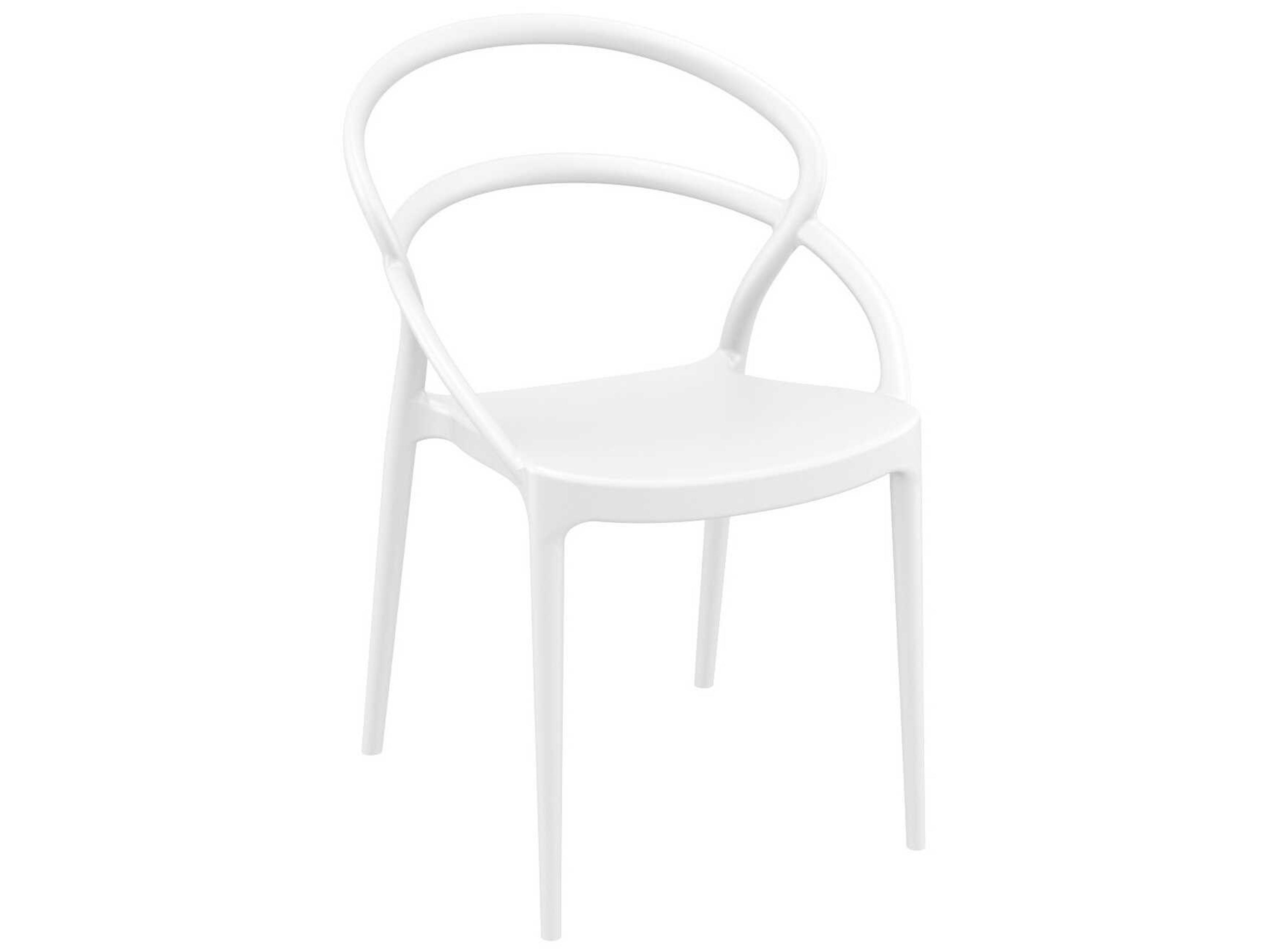 Compamia Pia White Polypropylene Dining Set