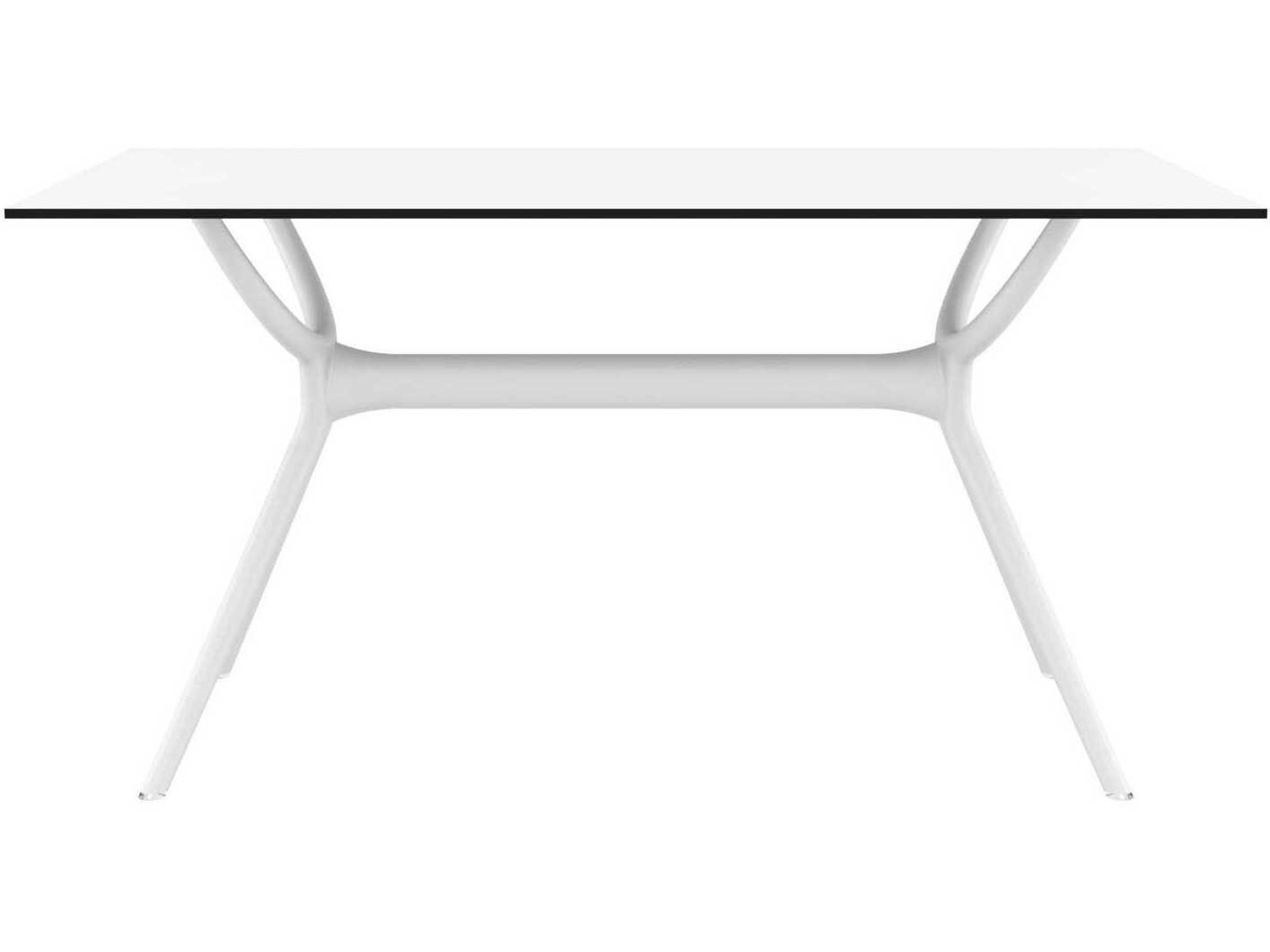 Compamia Air White Resin Rectangular Dining Table