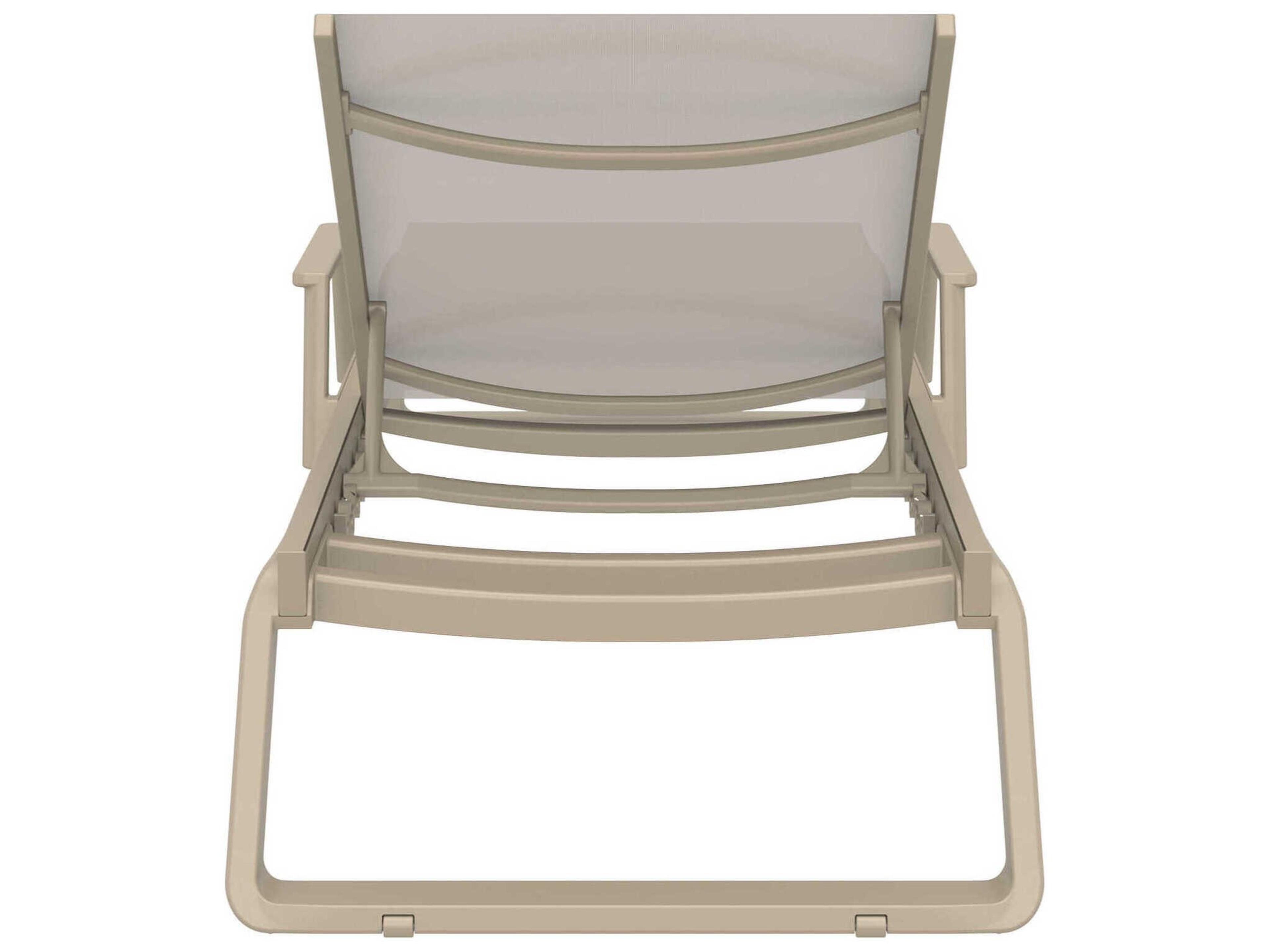 Compamia Tropic Taupe Aluminum Sling Chaise Lounge