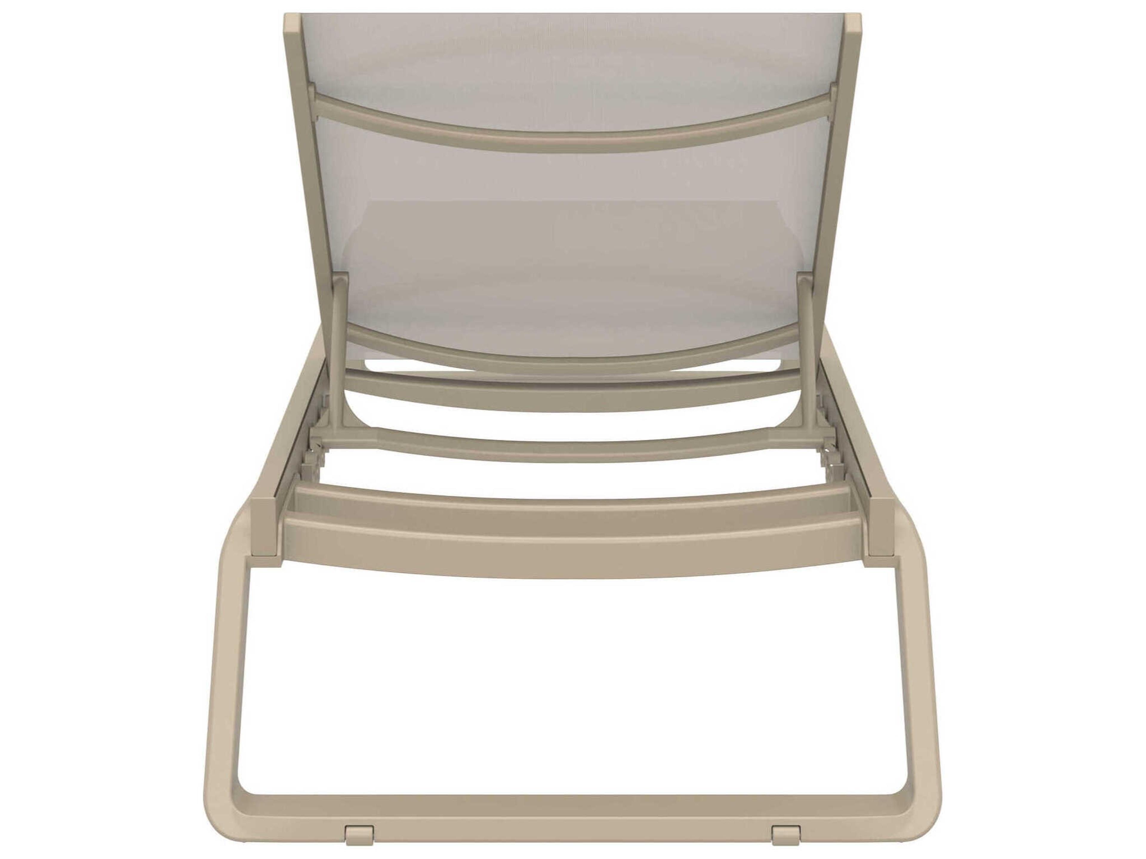 Compamia Tropic Taupe Aluminum Sling Chaise Lounge